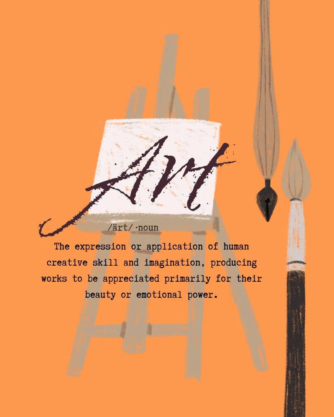 Art doesn&rsquo;t really follow rules. It&rsquo;s how we express our imagination, memory, culture, emotion, and everything in between. Art can exist in all forms.
&bull;
&bull;
It doesn&rsquo;t have to be perfect or even make sense, and that&rsquo;s 