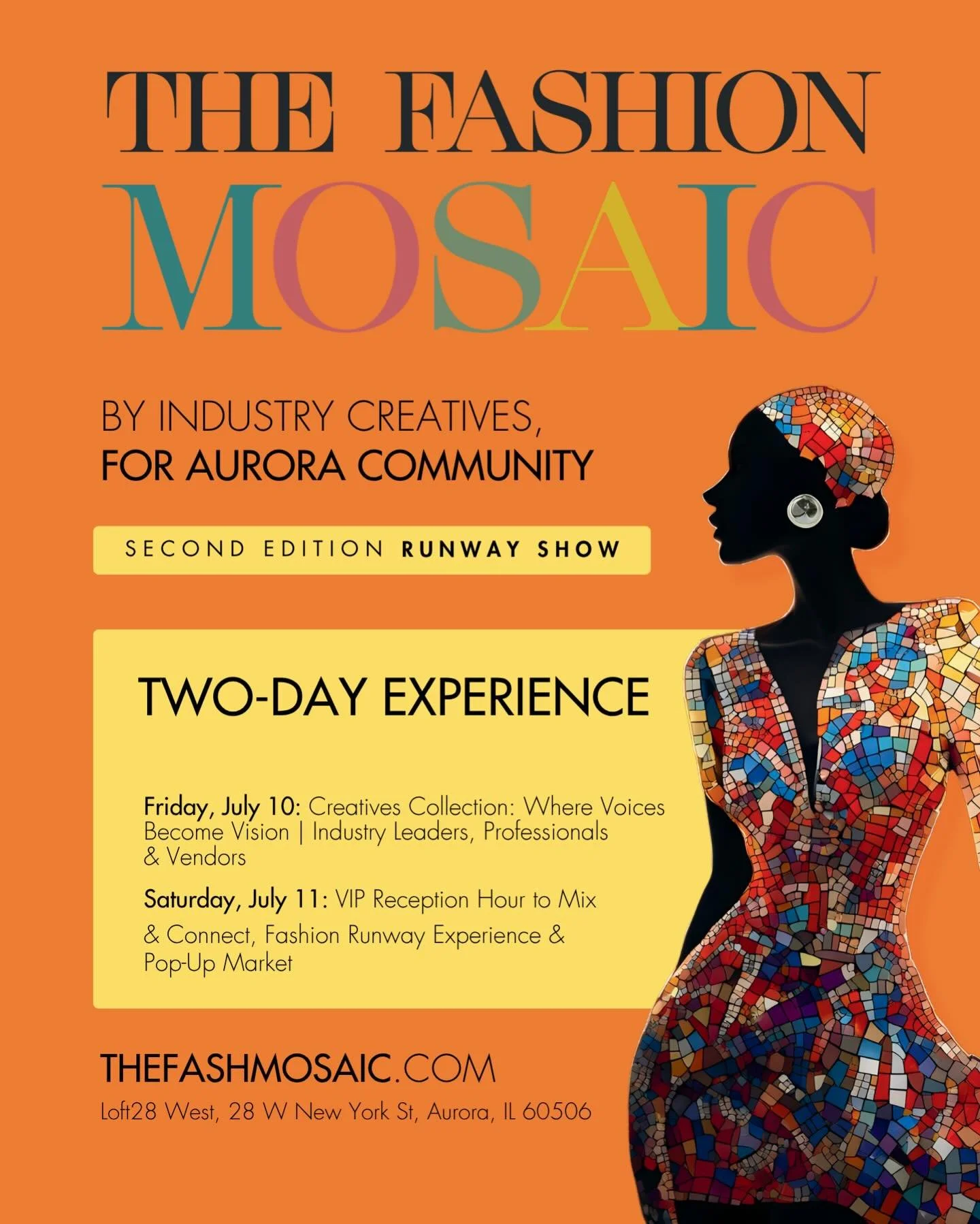 And Just like that, it&rsquo;s time for The Fashion Mosaic!

The Fashion Mosaic is styled with intention and produced with care, bringing together neighbors, collaborators, and emerging talent in one shared space. Fashion becomes a way to connect, ex