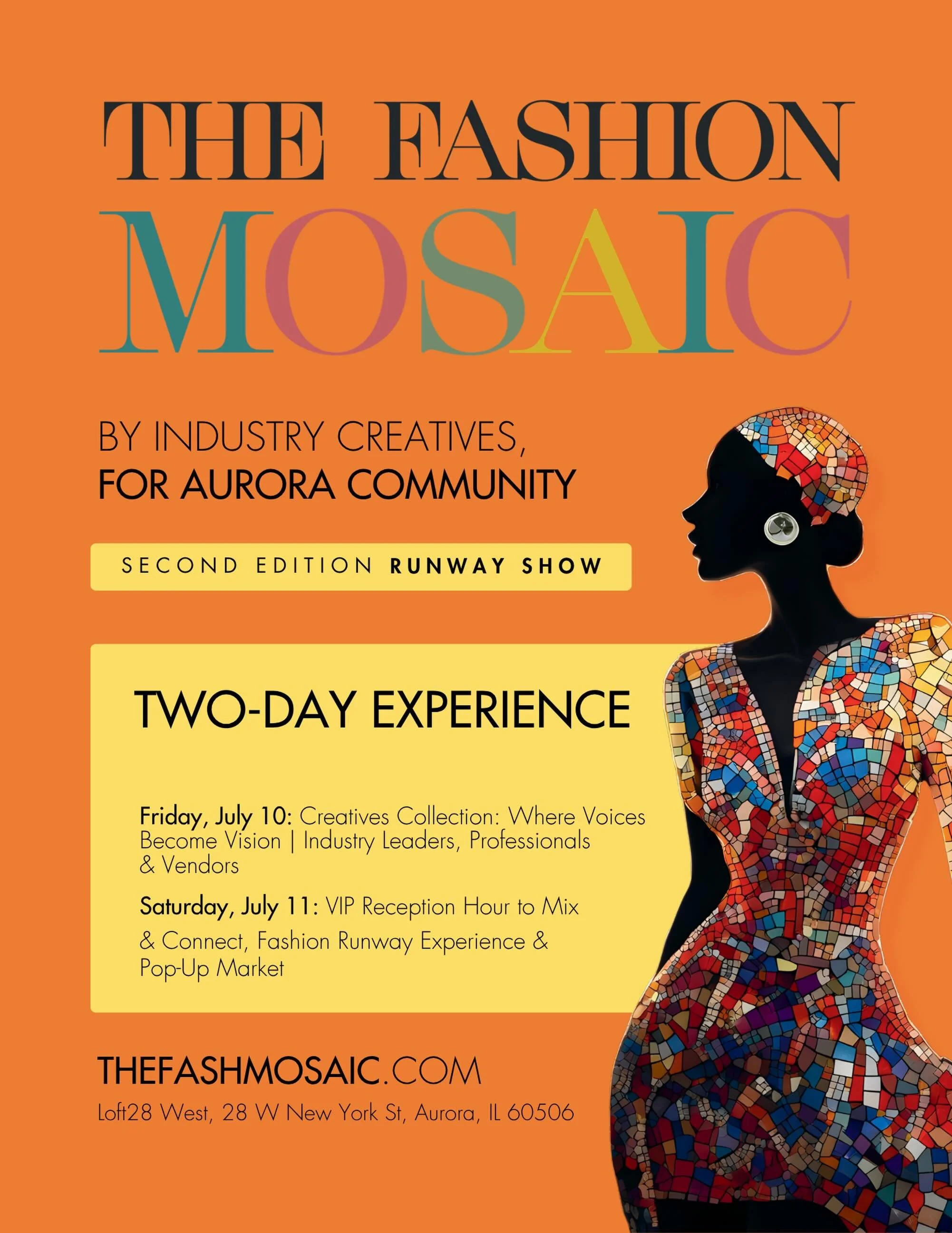 Get ready for an unforgettable fashion experience featuring bold style, live entertainment, industry conversations, VIP moments, and a runway showcase designed to inspire.

This is more than a fashion show &mdash; it&rsquo;s a celebration of creativi