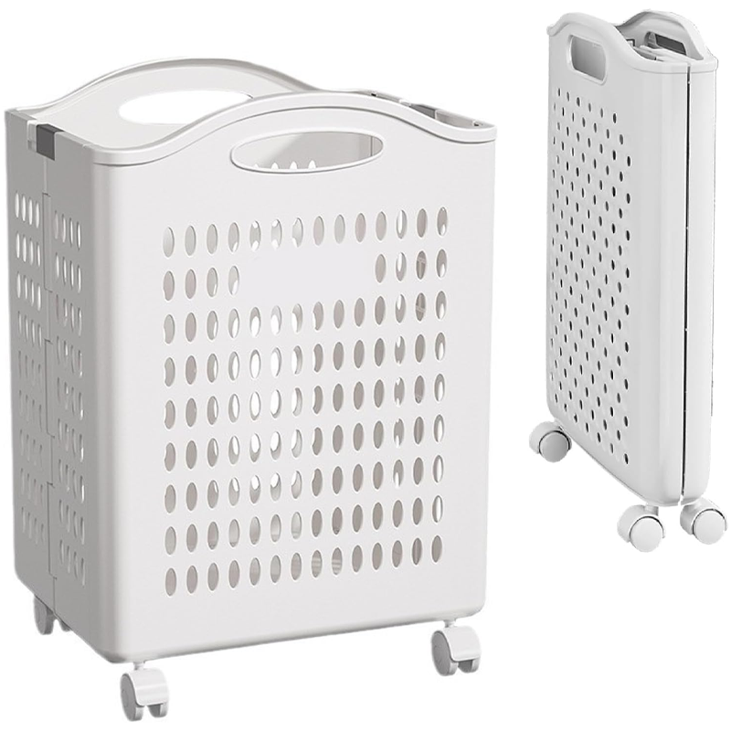 【LONGRUI公式】洗濯かご ランドリーバスケット 洗濯物入れ 通気性 キャスター付き 洗濯カゴスリム 折りたたみ ランドリーバスケット おしゃれ ランドリー収納 洗濯カゴスリム