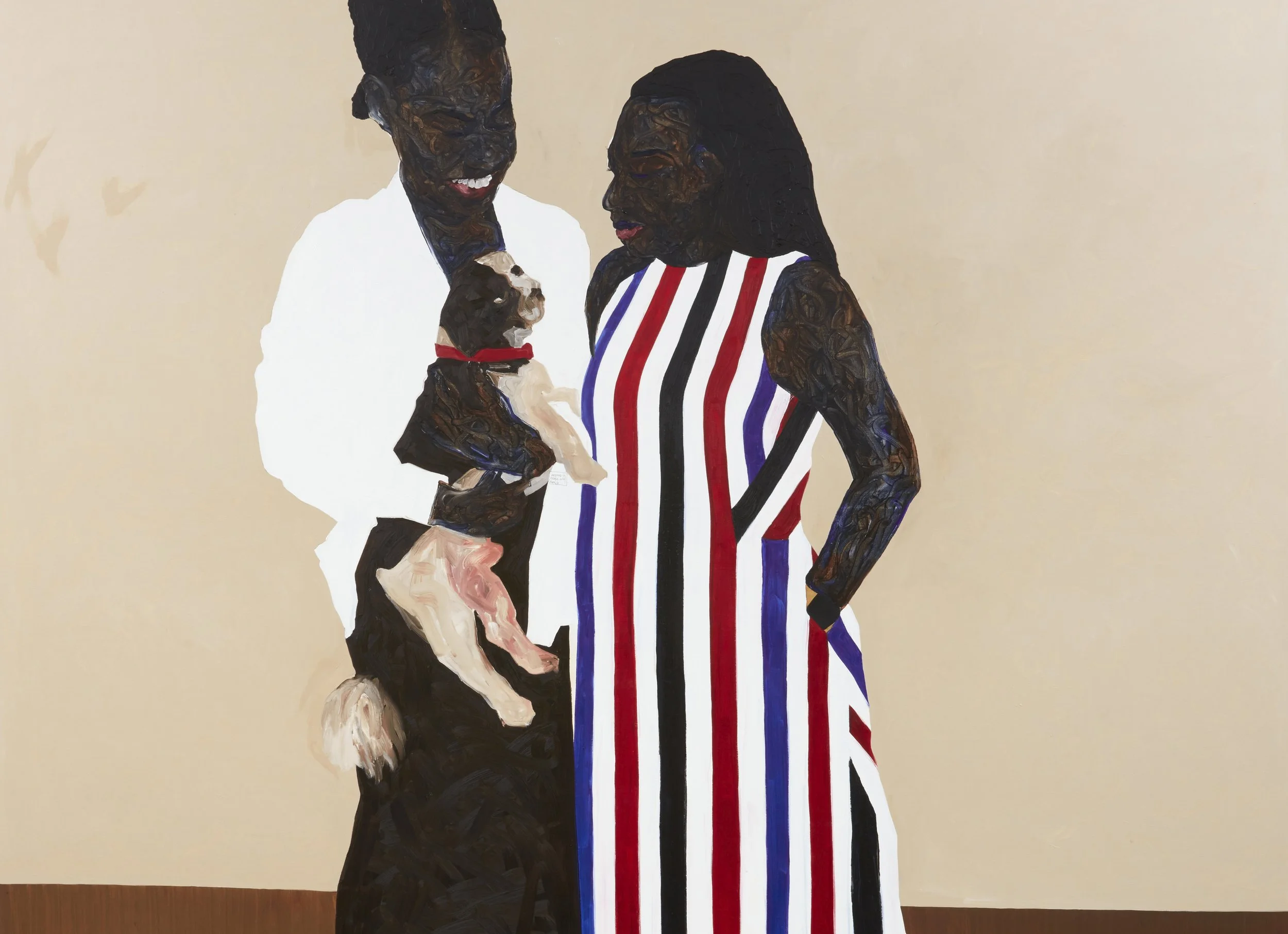 
Amoako Boafo  
  Red Collar    
Oil on canvas  
108 x 84 inches  
2021