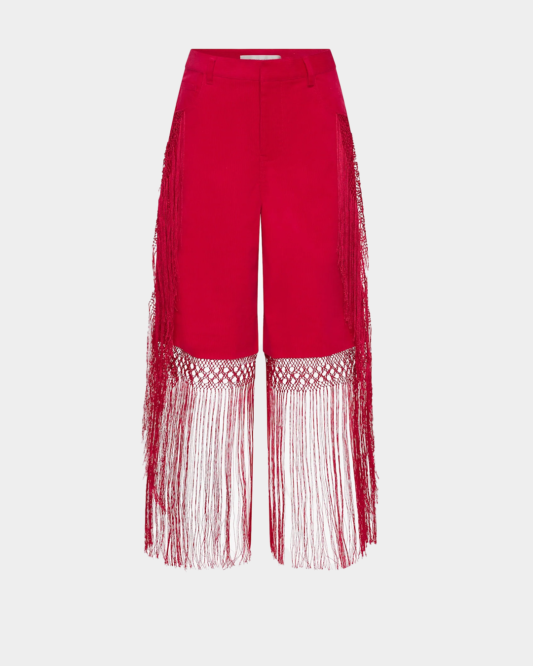 FRINGED CORDUROY SHORT