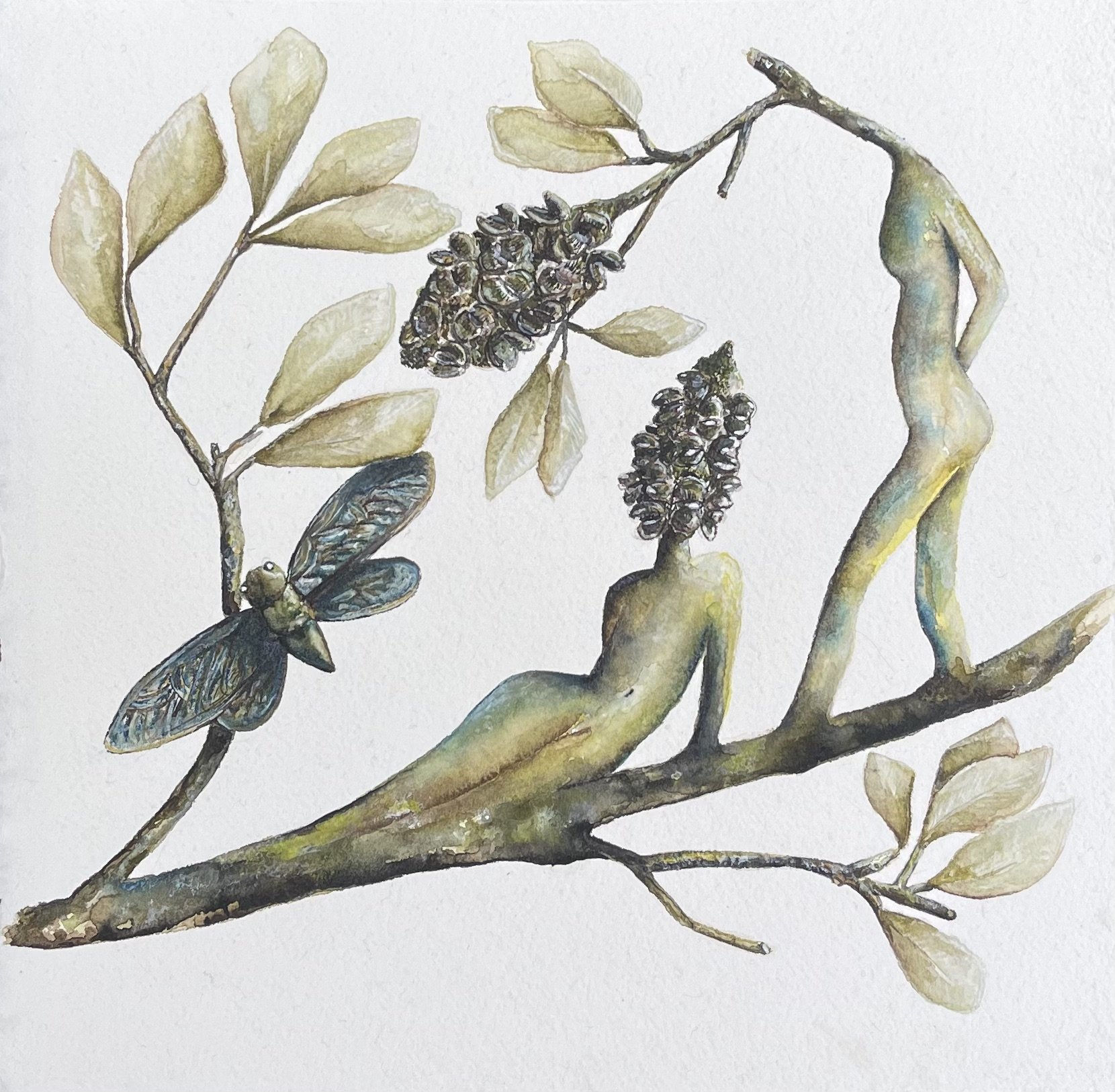 "Coexist 1"
Watercolour on paper
30cm x 50cm
2024