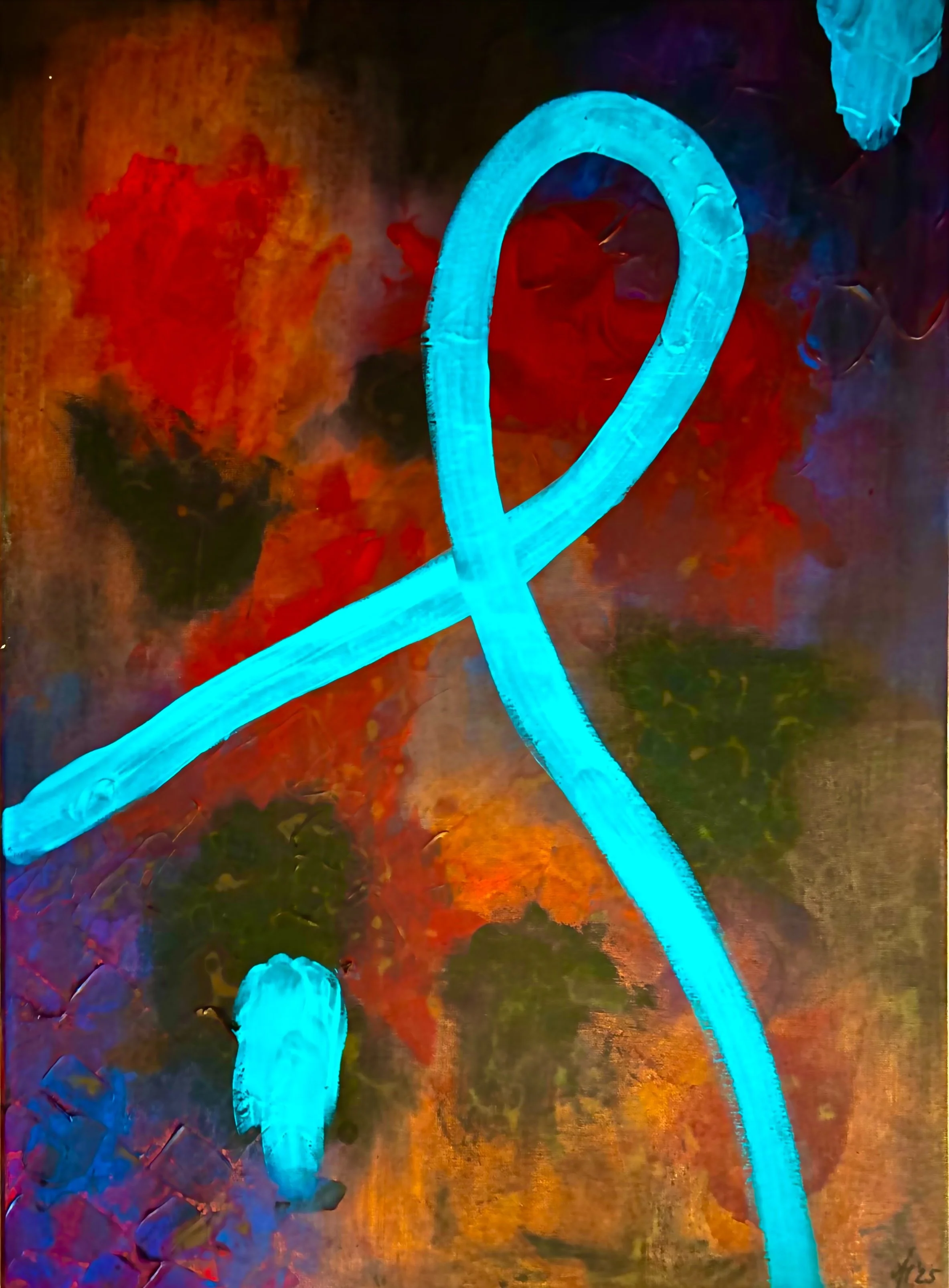 “After the Noise”, 50x70cm, mixed media.