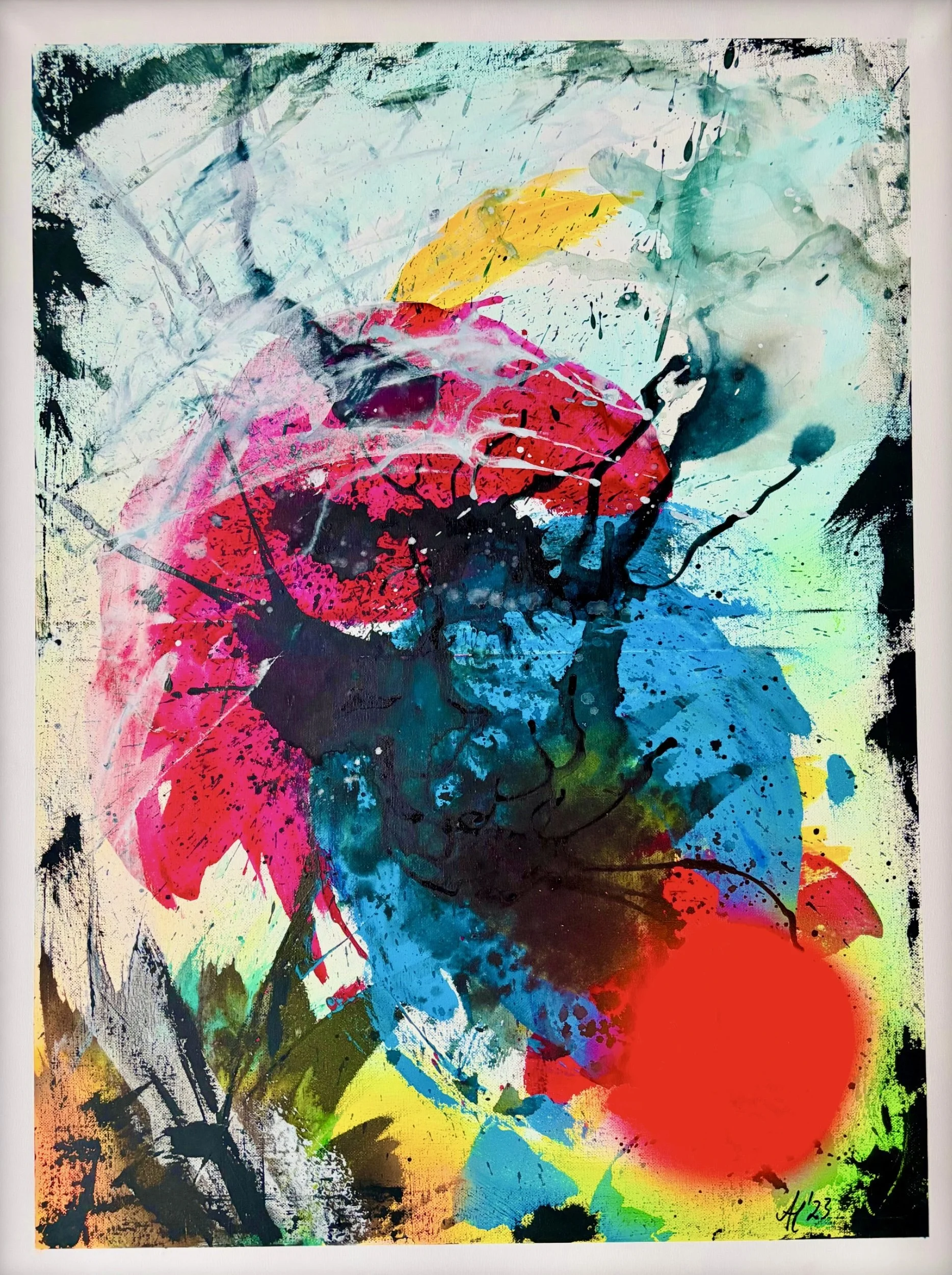 „Intuition“, 40x60cm, mixed media.