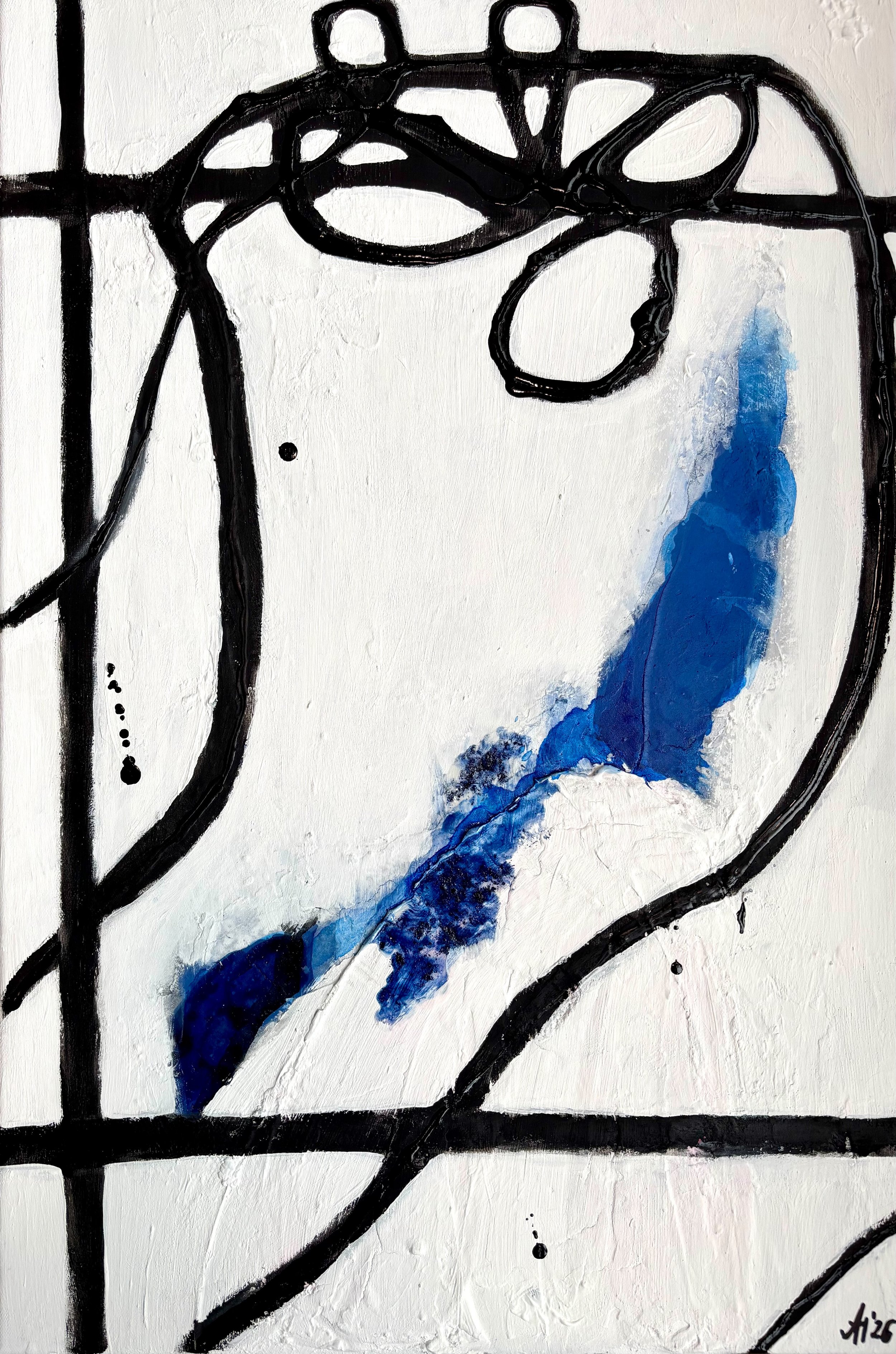 “Unmaking IV - Fading", 40×60 cm, mixed media.
Please contact for availability and inquiries.