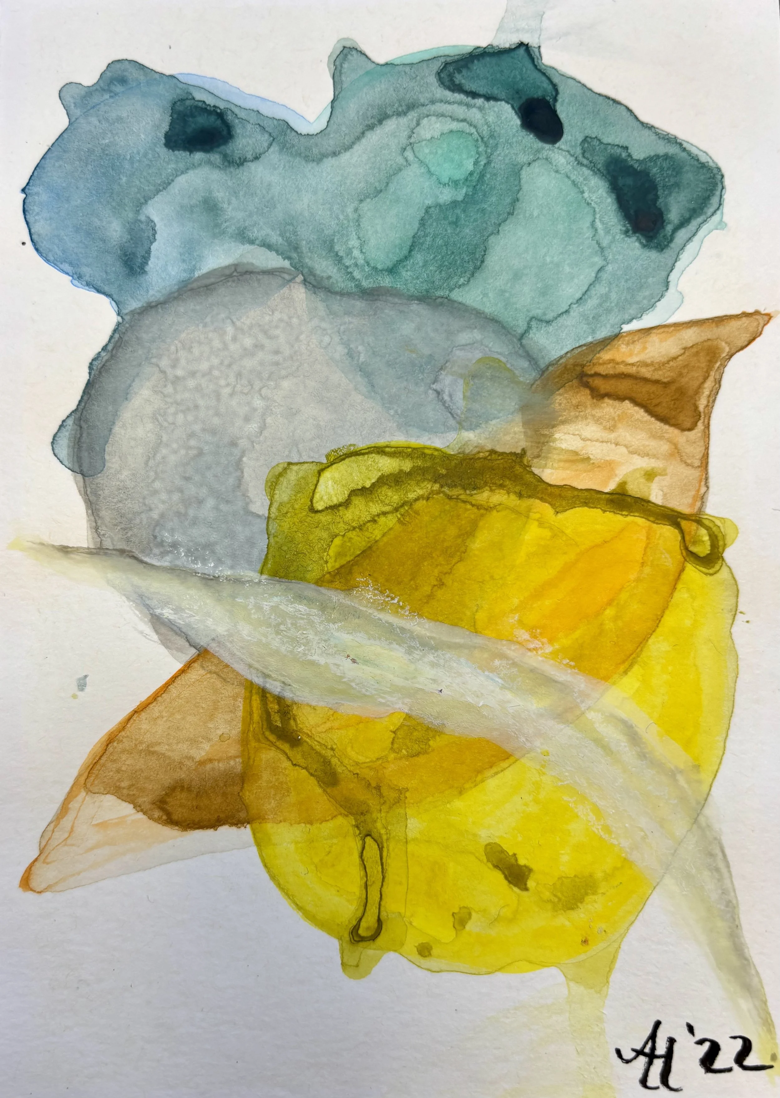  „End“, 10x15cm, watercolor on paper.