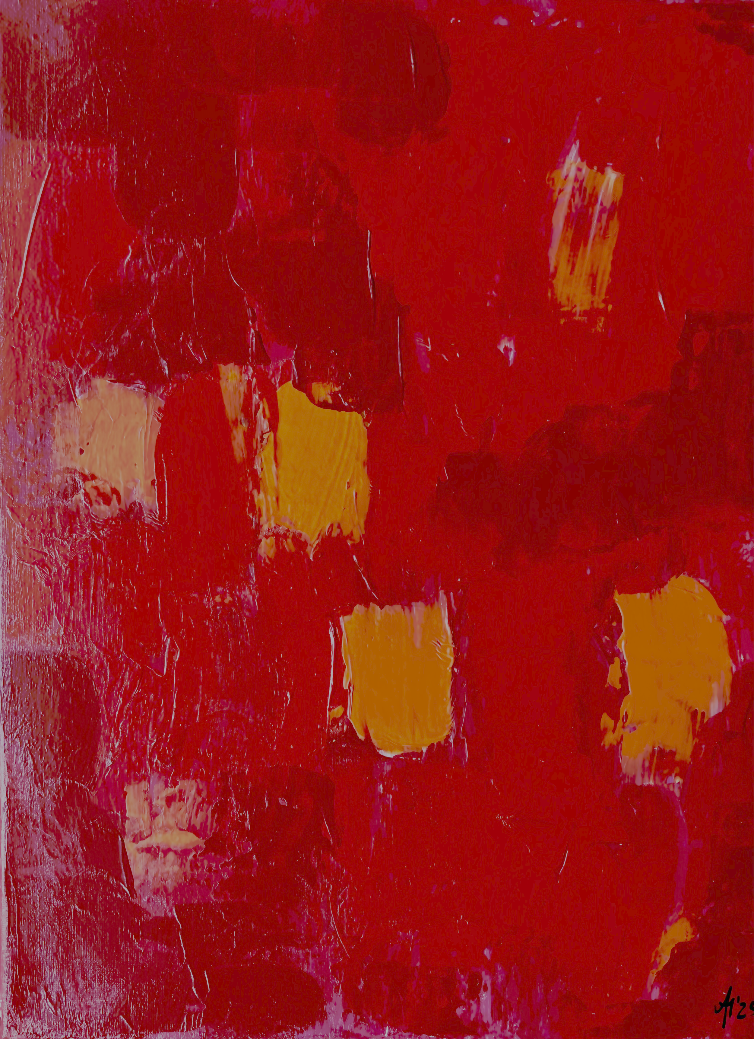 “Heart Like Fire”, 30×40 cm, acrylic on canvas.