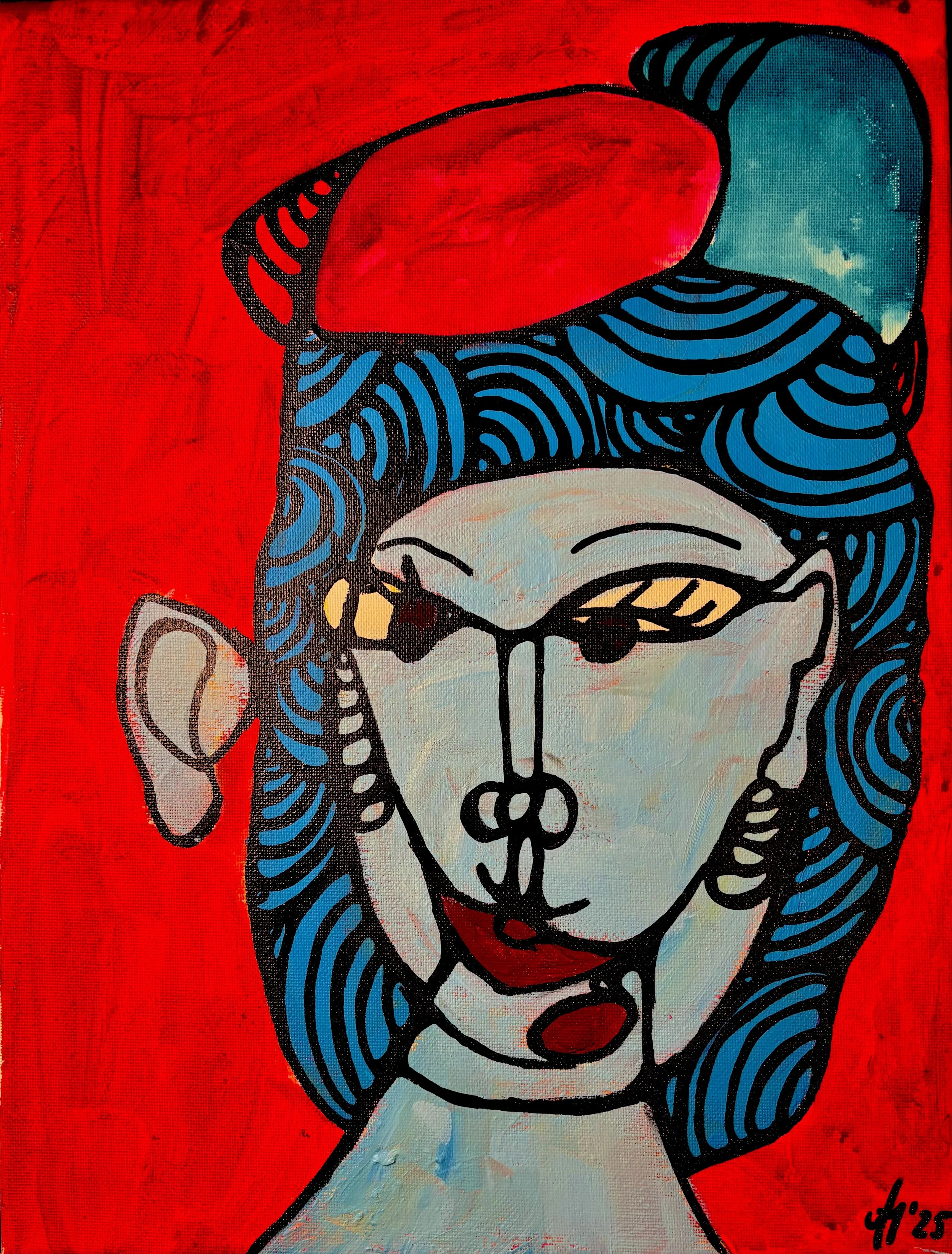 „Blind Me“, 30x40cm, acrylic on canvas.