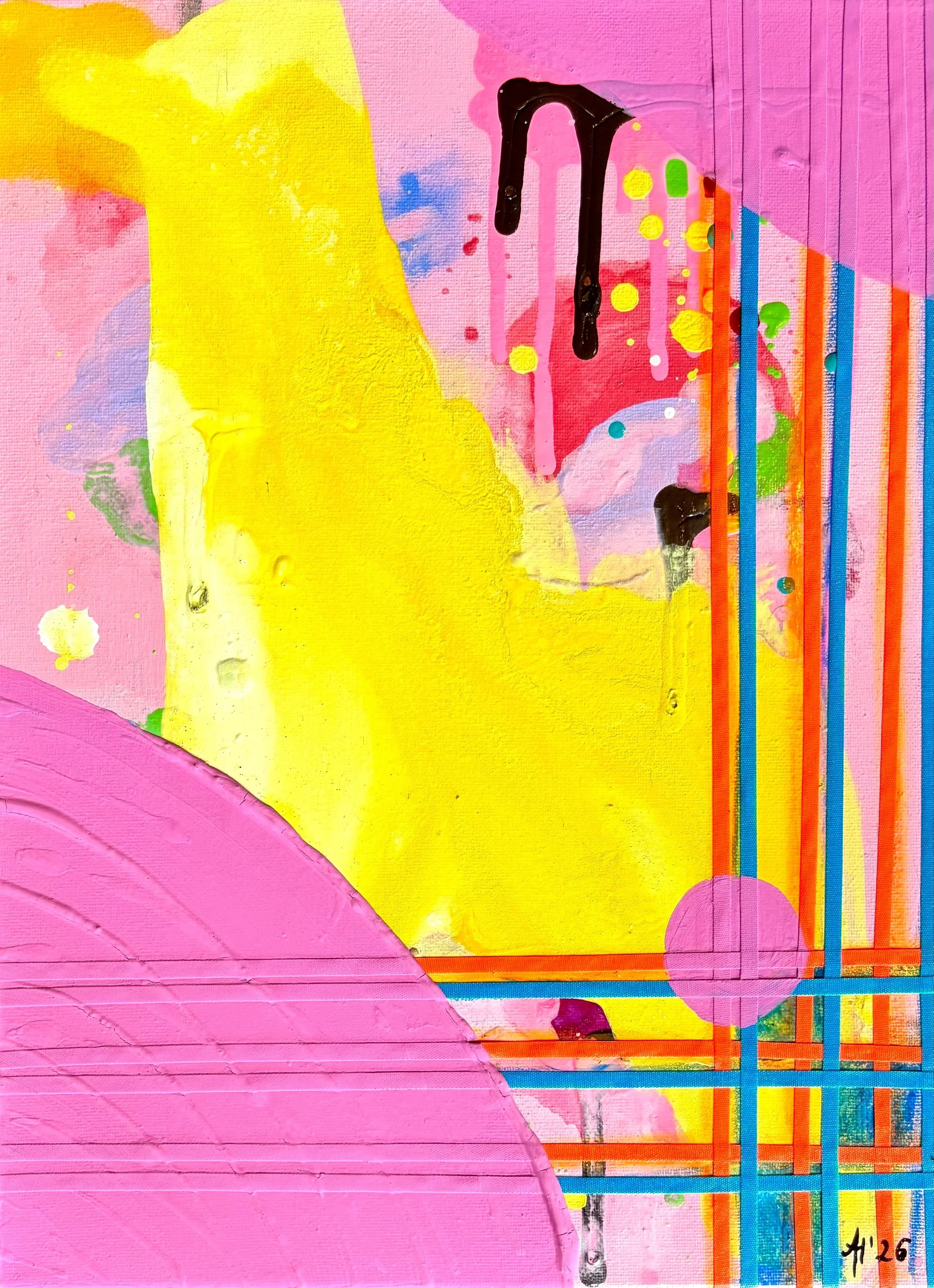 „Color Fragments III“, 30x40cm, mixed media on canvas, 420 € + shipping