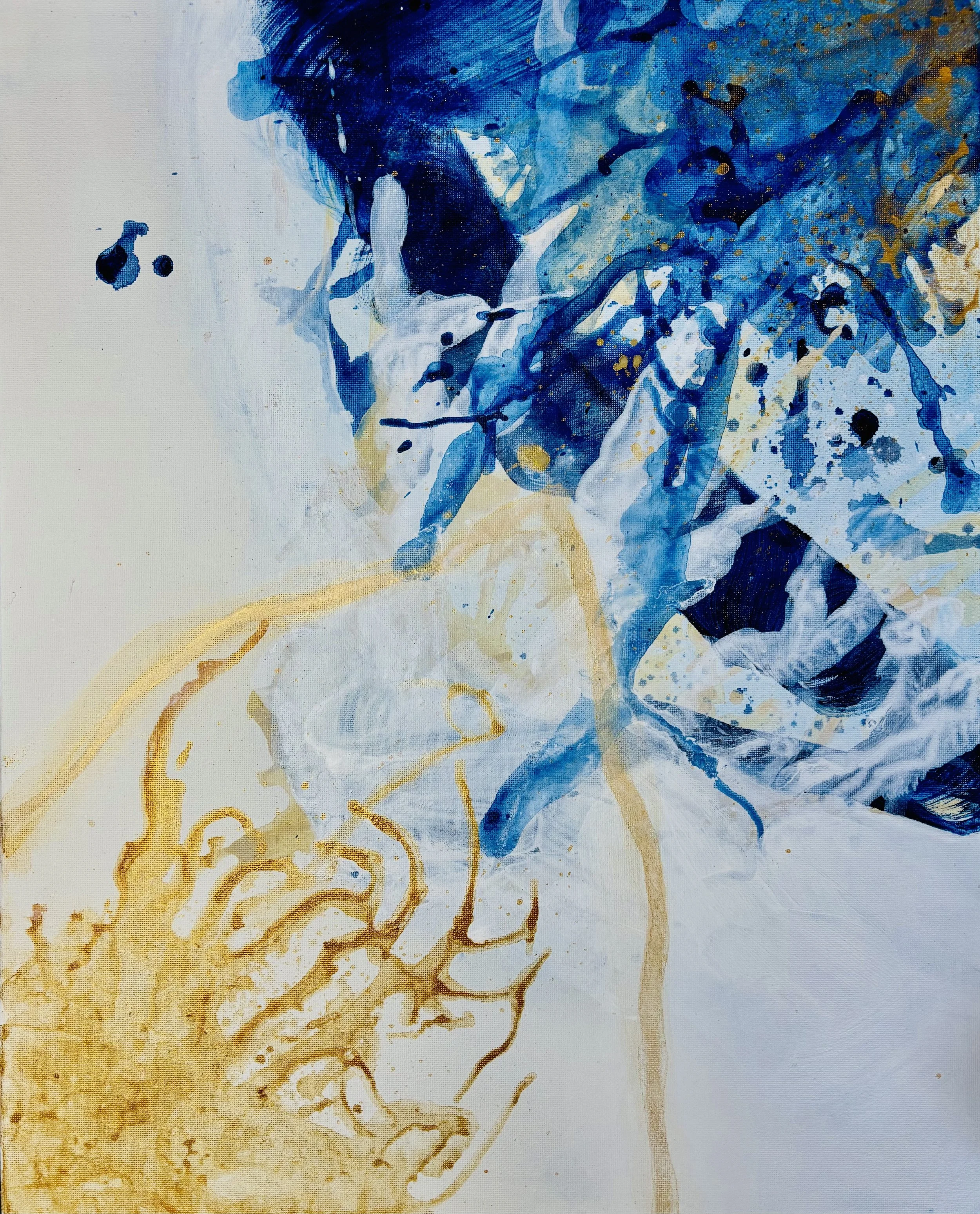 „Rooted in Light“, 40x50cm, acrylic on canvas.