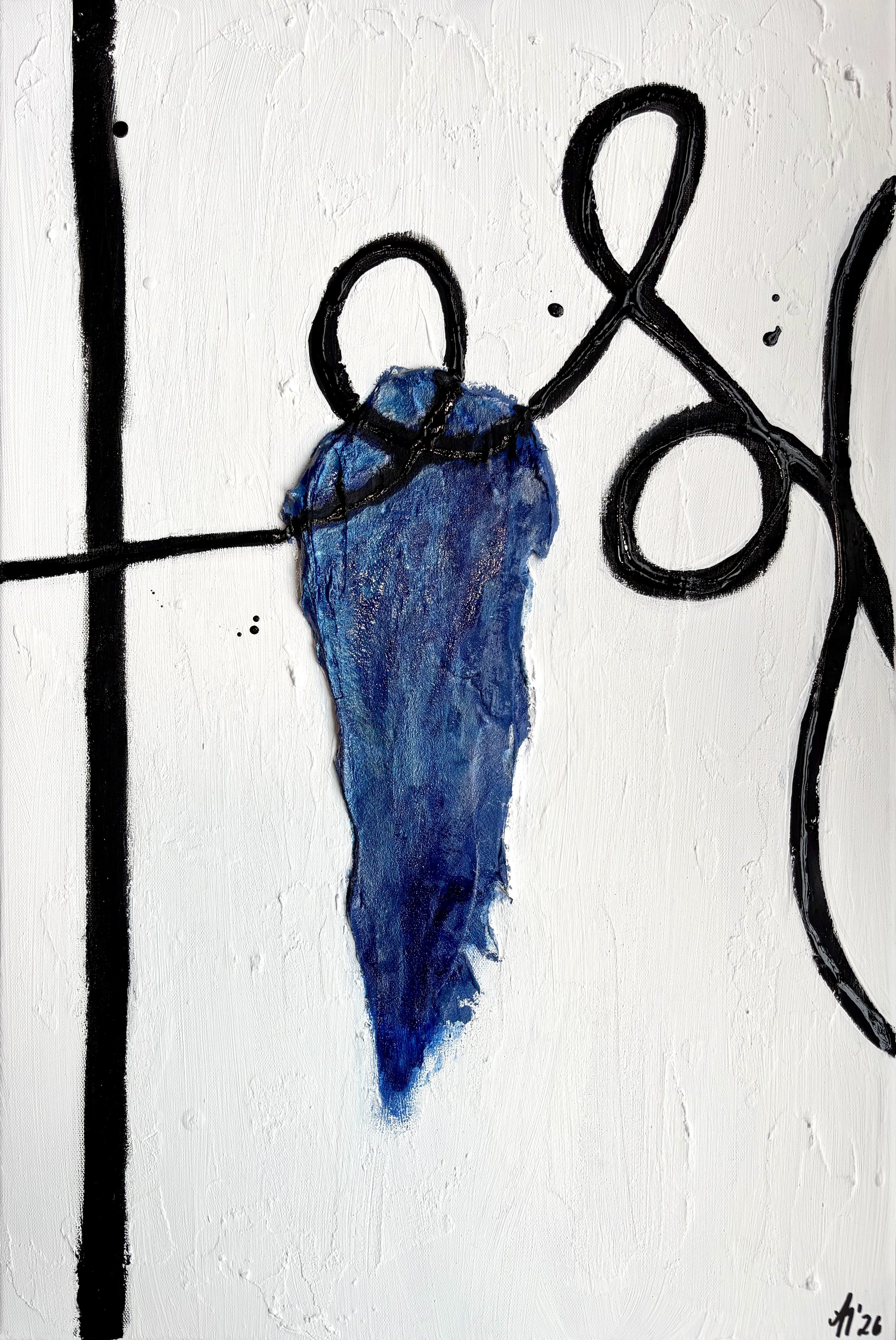 “Unmaking II - Held", 40×60 cm, mixed media.
Please contact for availability and inquiries.