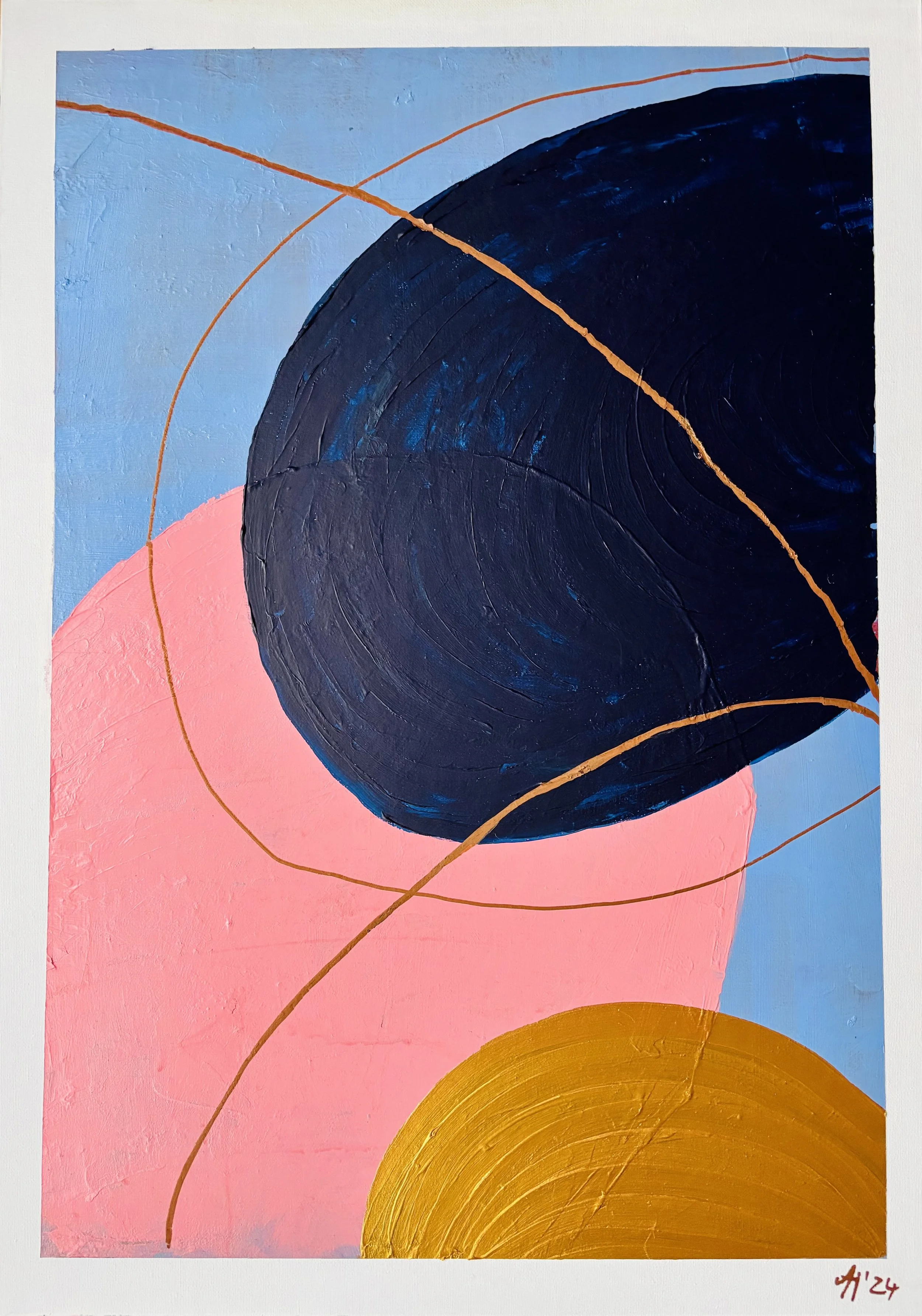 „Circumstances“, 50x70cm, acrylic on canvas.