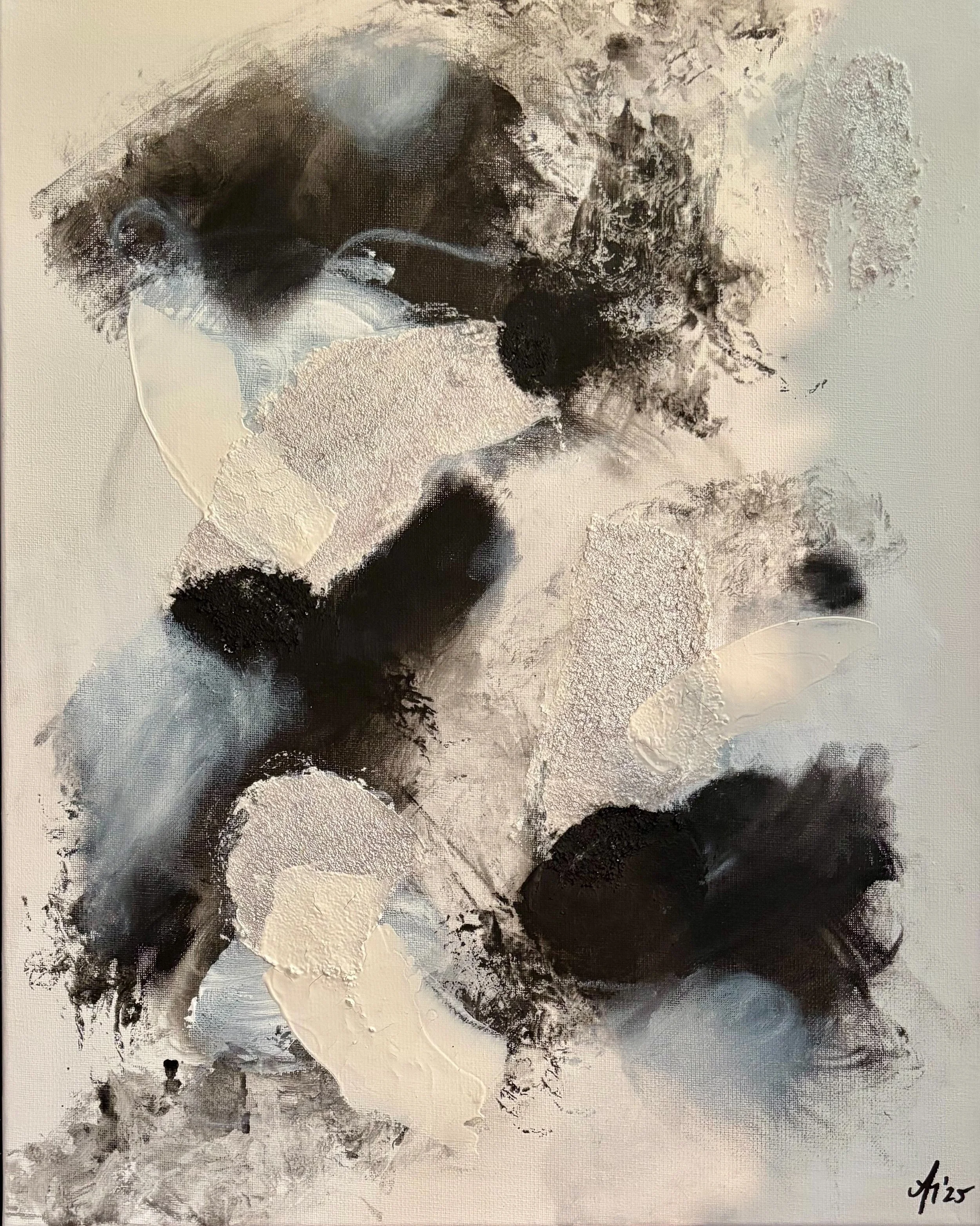 “Juano’s Echo”, 40×50 cm, mixed media.