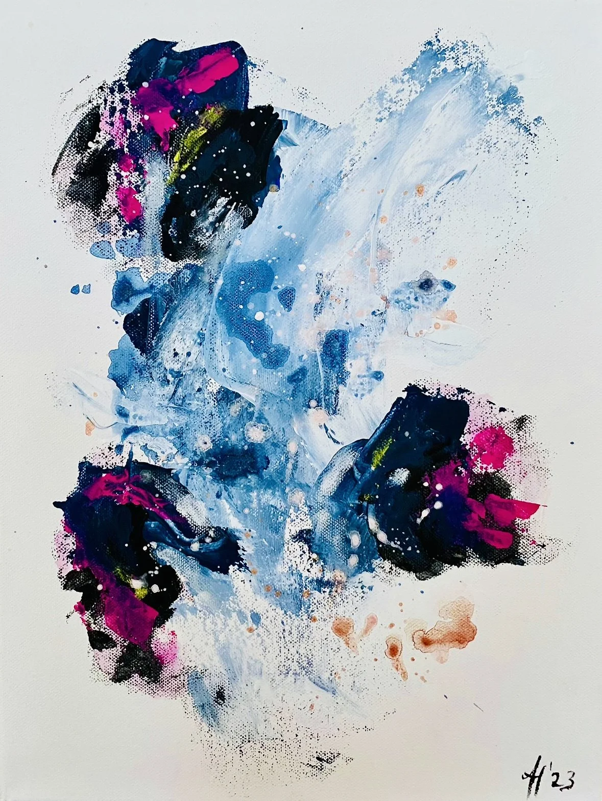 „For Dennis“, 30x40cm, acrylic on canvas.