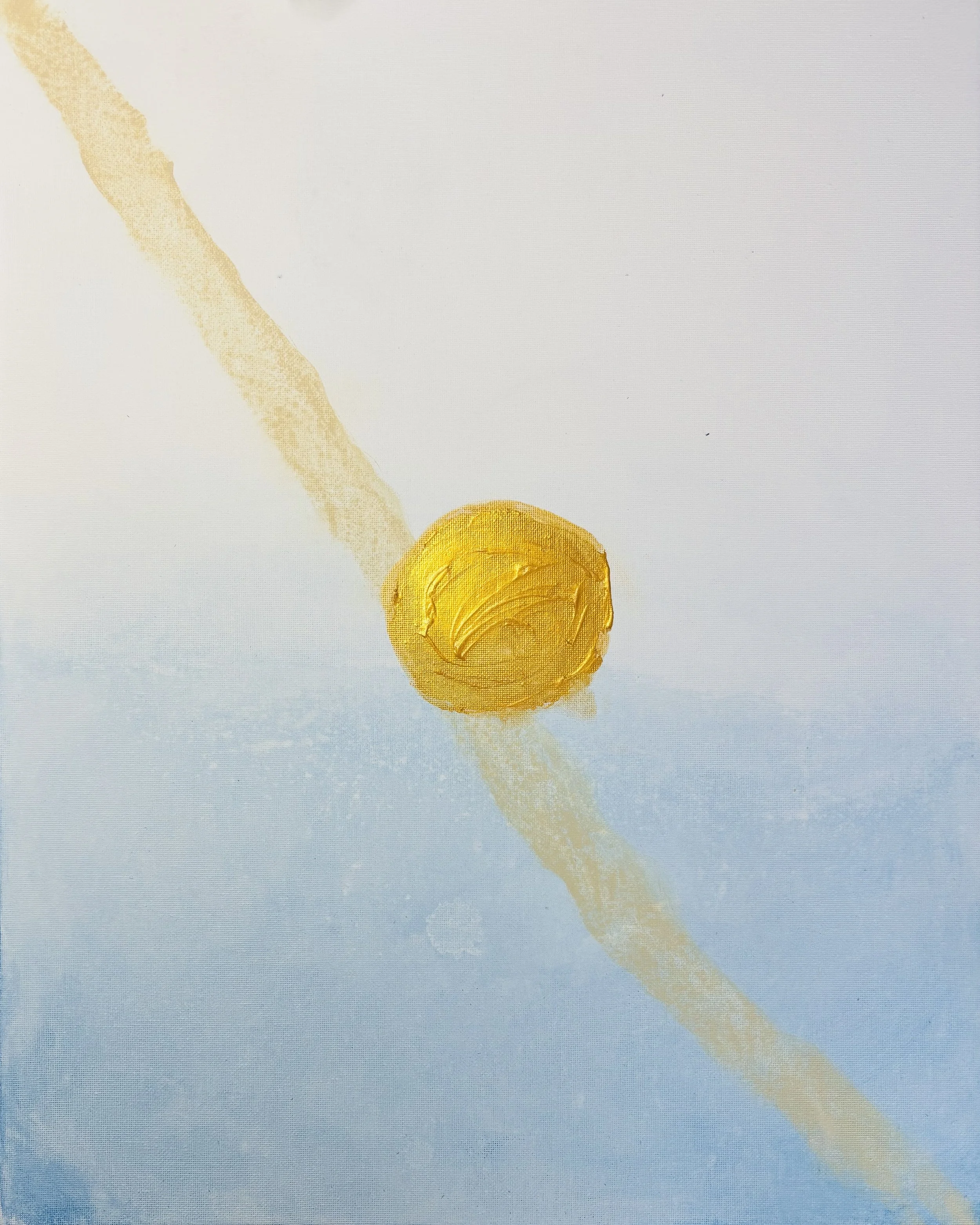 „Beneath the Quiet“, 40x50cm, acrylic on canvas.