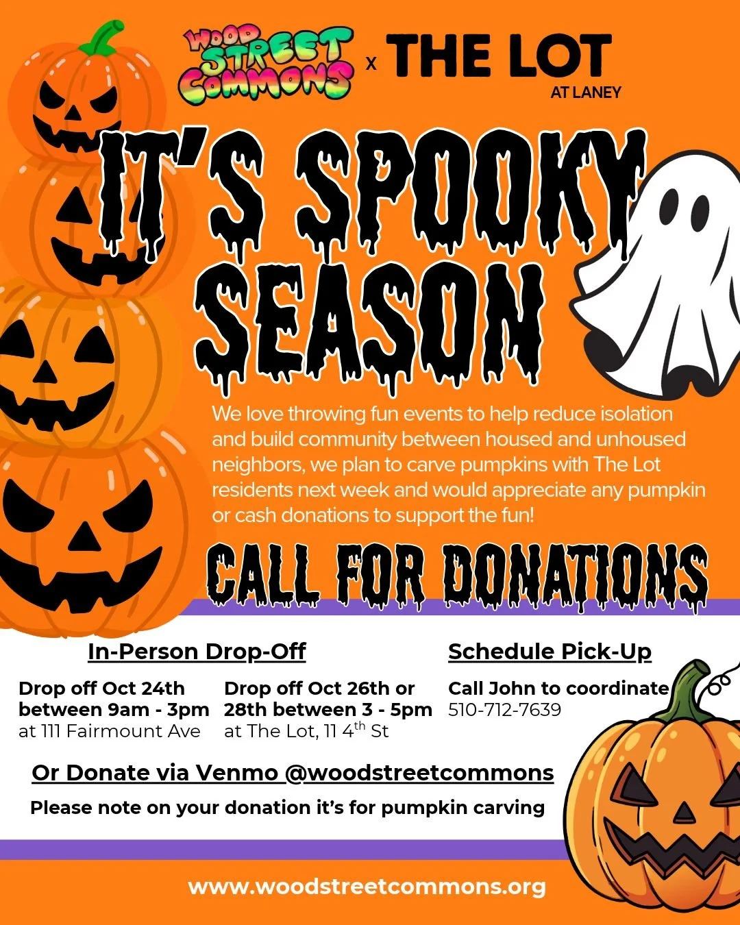 Pumpkin Carving and Spooky Movie at the lot