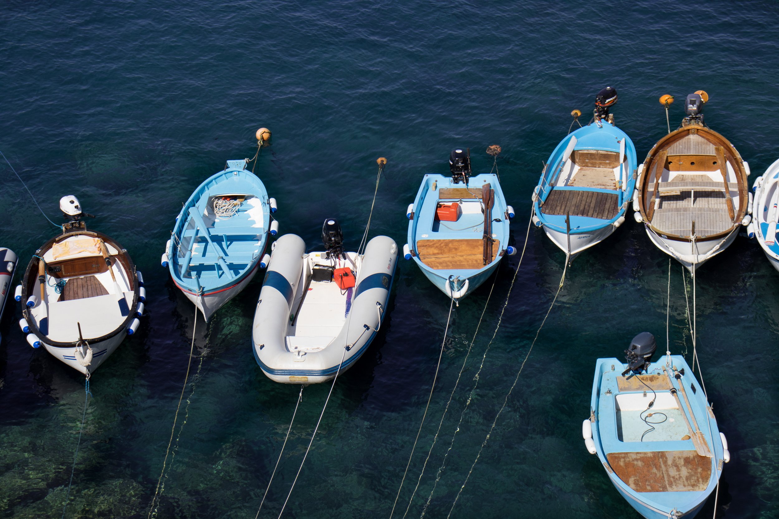 Moored in Cinque Terre