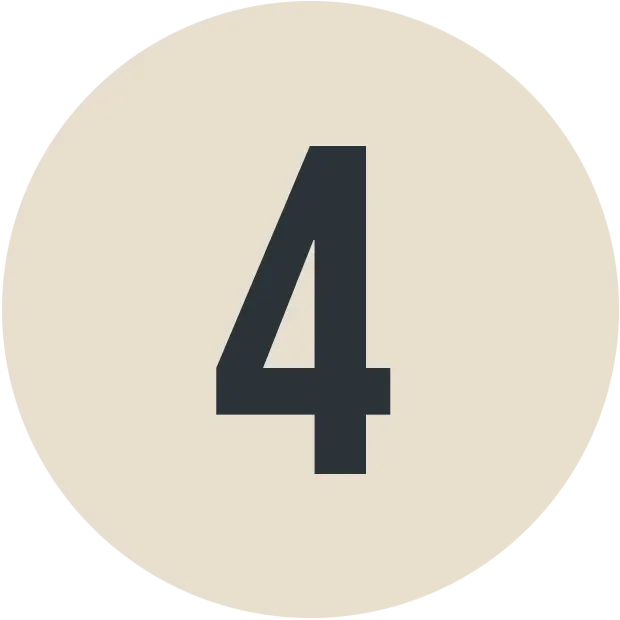 Step 4 badge icon for ordering Bristol Pie Society artisan pies online.