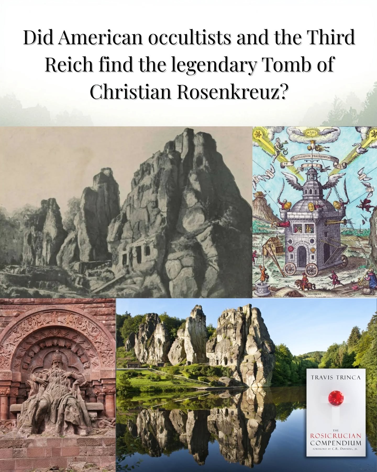 It sounds like something from a lost Indiana Jones movie. A group of American and German Occultists searching for the lost Tomb of C.R.C. being forced into silence by the Third Reich under the direct command of Heinrich Himmler. But believe it or not