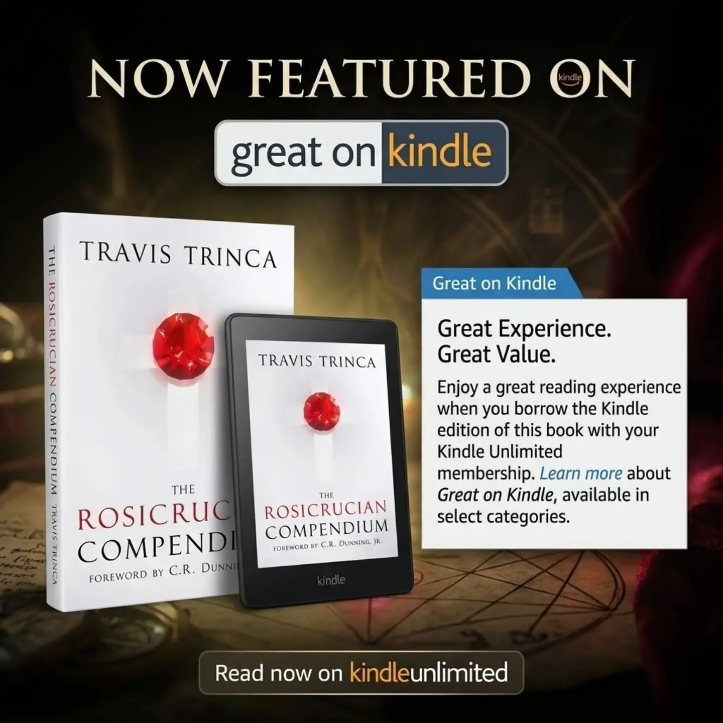 What a nice surprise to see Amazon promoting The Rosicrucian Compendium as part of their 'Great on Kindle' promotions!? 

For all of Amazon's faults, I must say, I really enjoy Kindle Unlimited.

#rosicrucian #esotericbooks #TheRosicrucianCompendium 