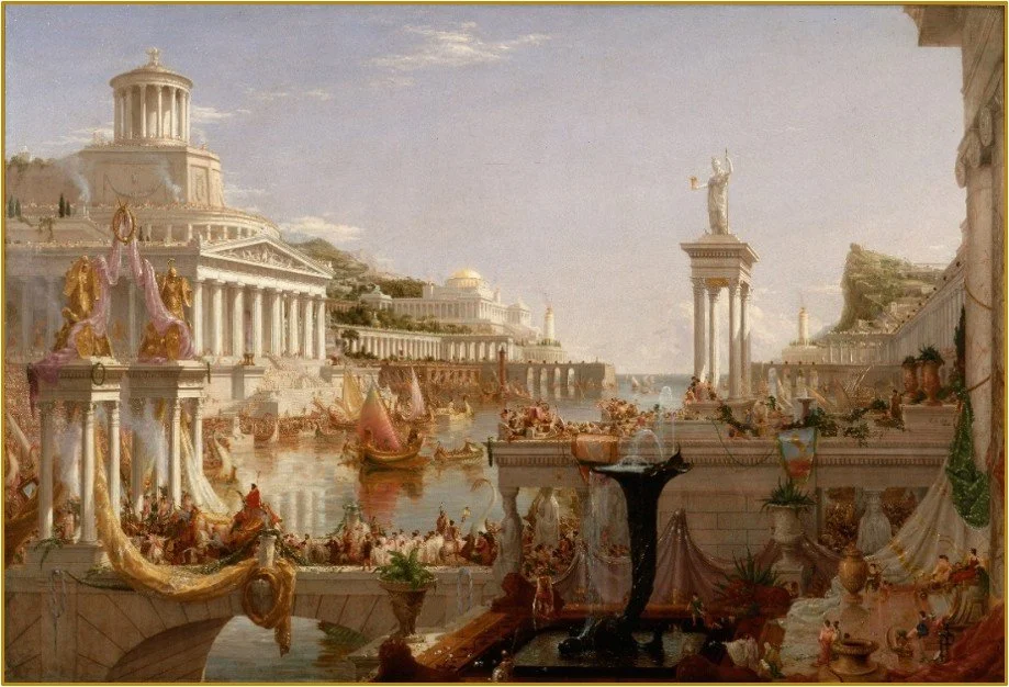 Thomas Cole's The Course of Empire series illustrates the Rosicrucian pulse across the evolution in human civilisation.
