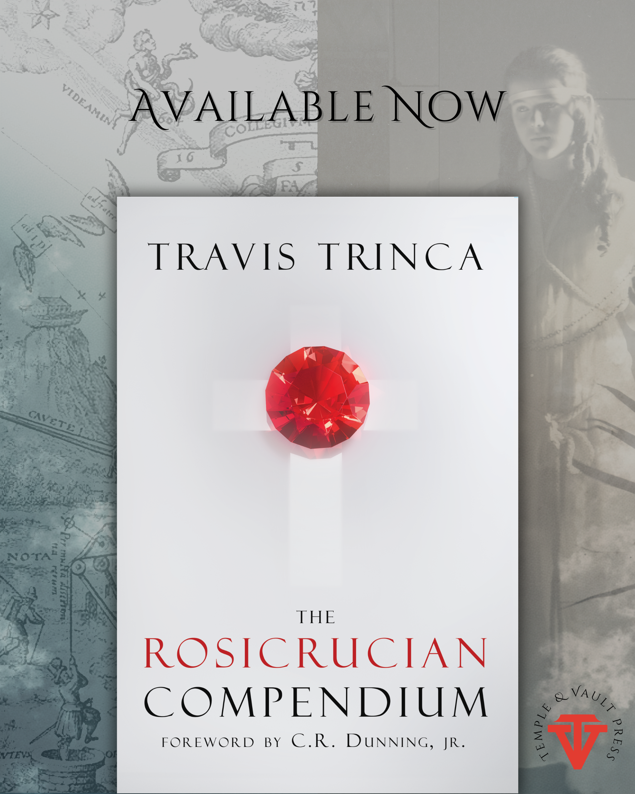 an image showing the rosicrucian compendium book with ancient and modern rosicrucian symbols