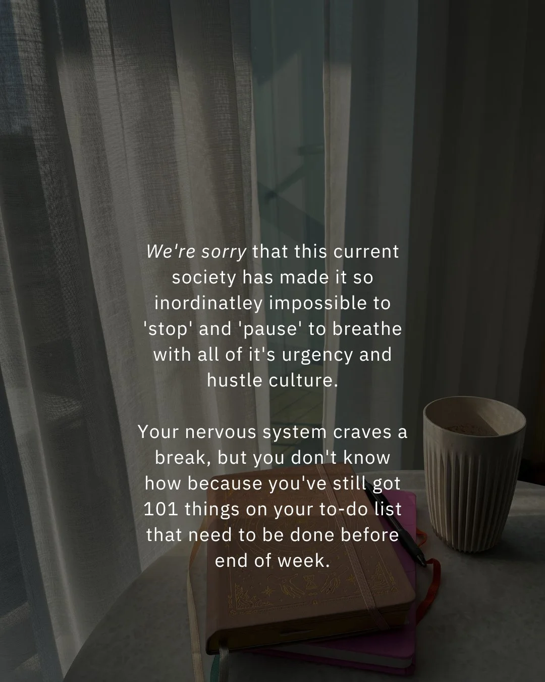 Luckily, I've created a way that you can still get your 'pause' in (with stress-easing breathwork practices and nervous system regulation tools) without 'adding' more to your list. You just need to make sure you download the 5min Centering Commute br
