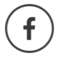 Facebook logo in a black circle