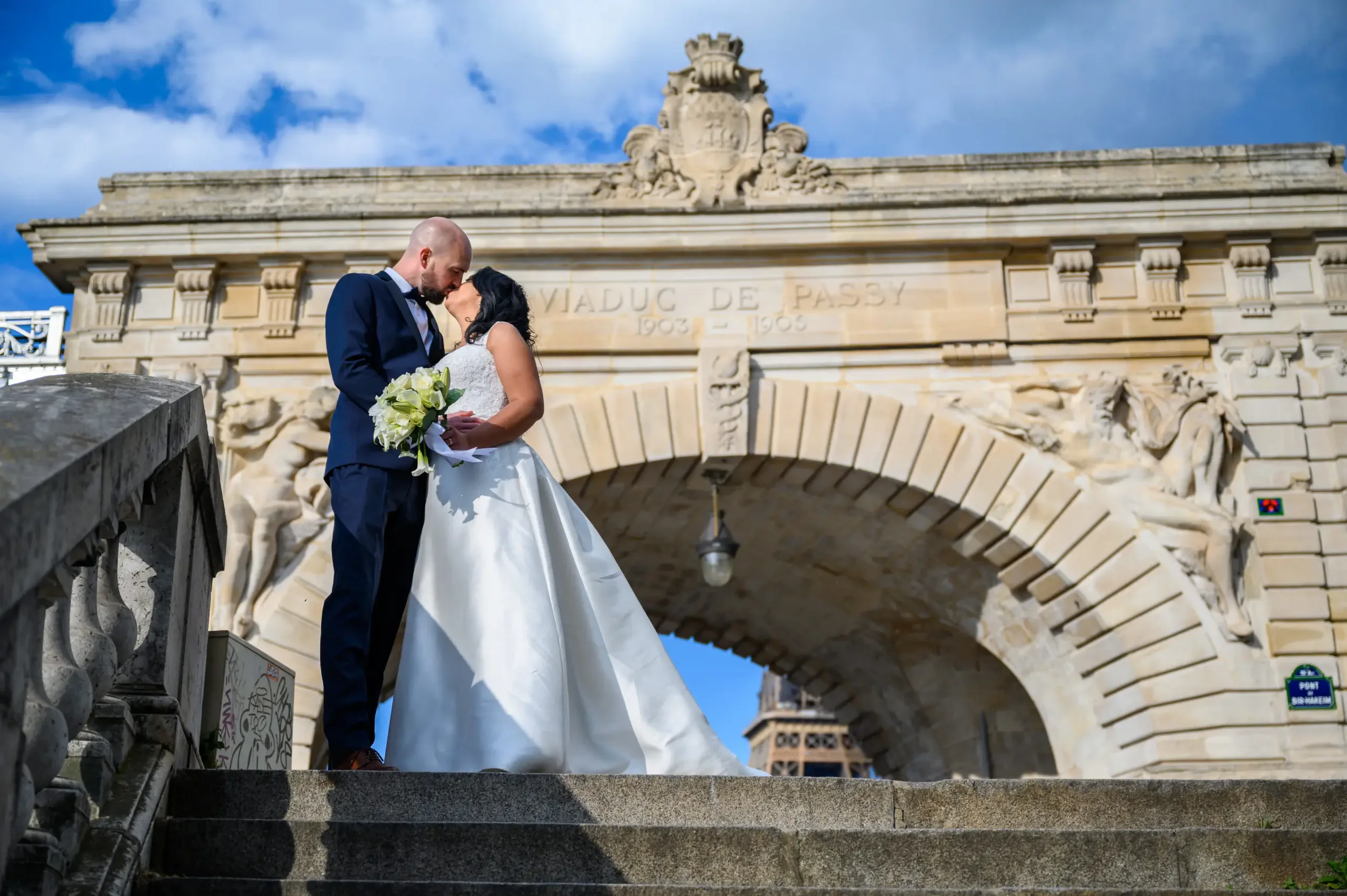 reportage, mariage, Paris, IDF, arnaud Deschamps, couple, Pont Bir Akeim