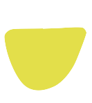 A slice of lemon with a bright yellow color and curved shape.
