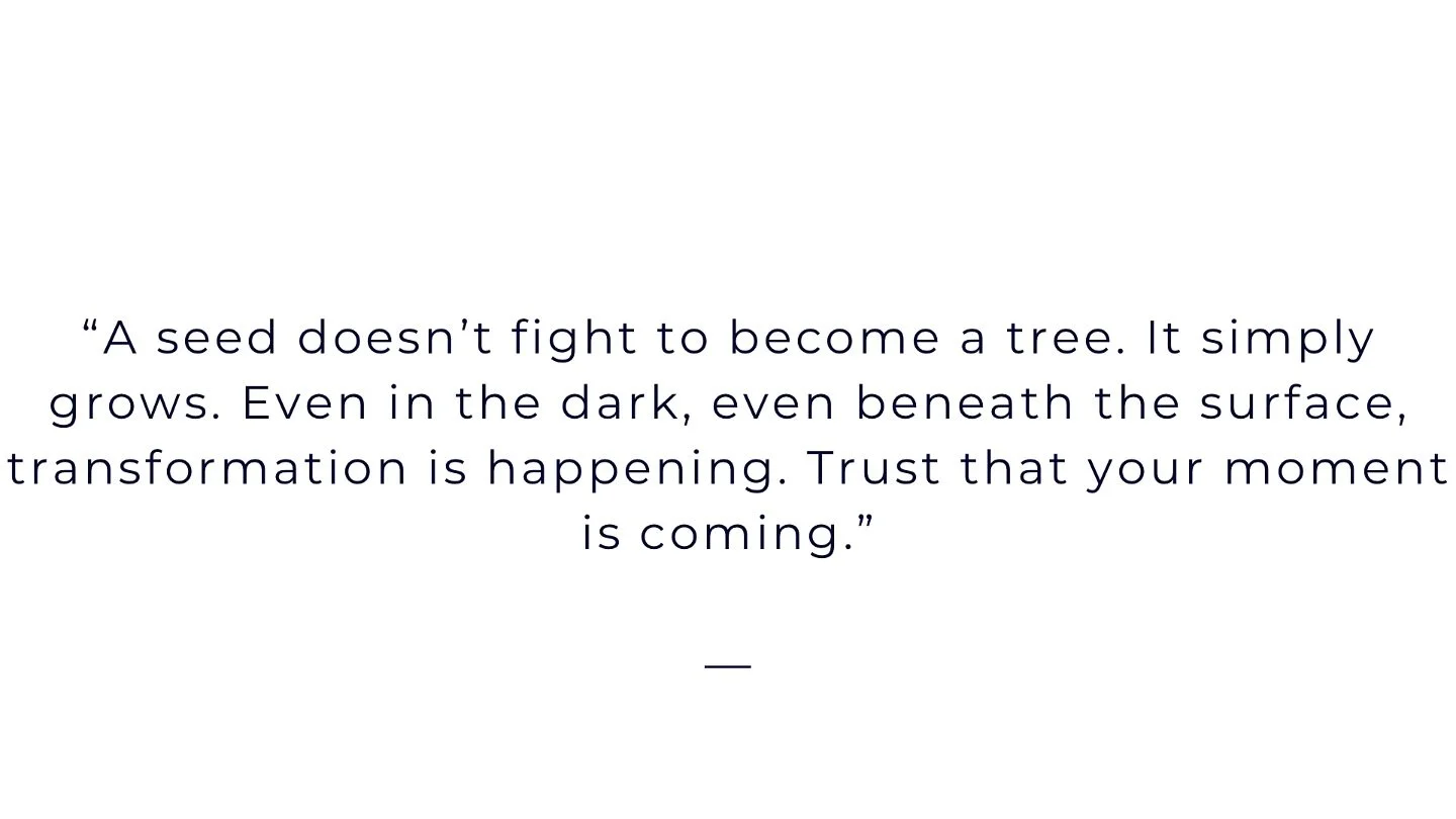Not all progress is visible. Some of the most powerful changes happen in silence, long before the results are seen.
A seed doesn’t rush to break through the soil, it takes root first. Strength is built underground before it ever reaches the li