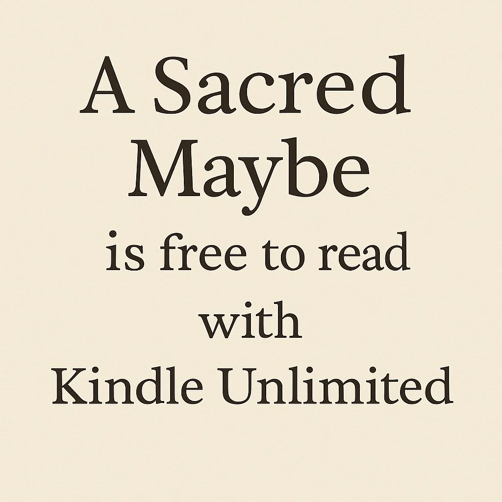 Reading A Sacred Maybe is like standing in the quiet after a storm  not because everything is resolved, but because you finally know where you are.
It’s not a book to race through. It’s a mirror to breathe with.
Now free to read with Kin