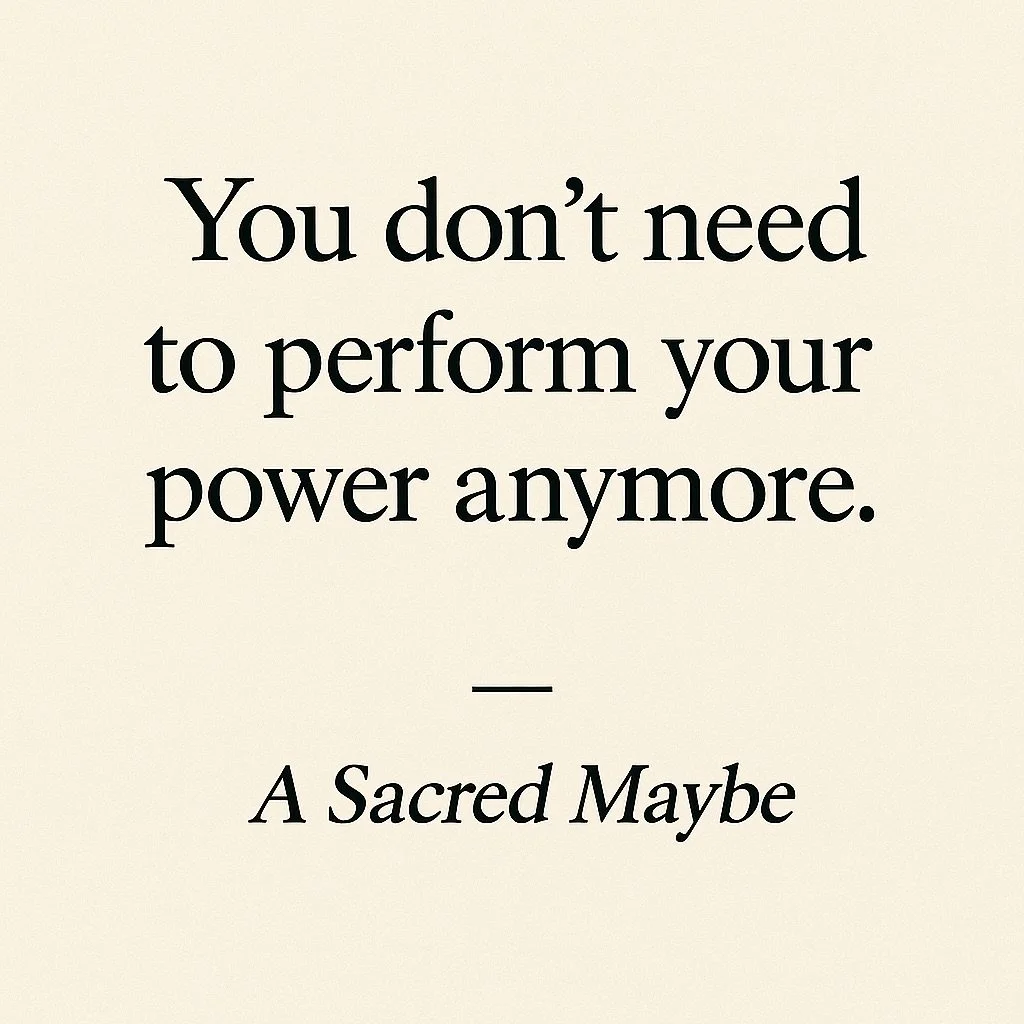 Just like a tree does not strain to grow. It simply roots deeper, reaches higher, and lets the seasons shape it. We do not need to perform our power. We just need to trust the soil of our truth. Growth is not loud. It is aligned.
#selfhelp #selflove