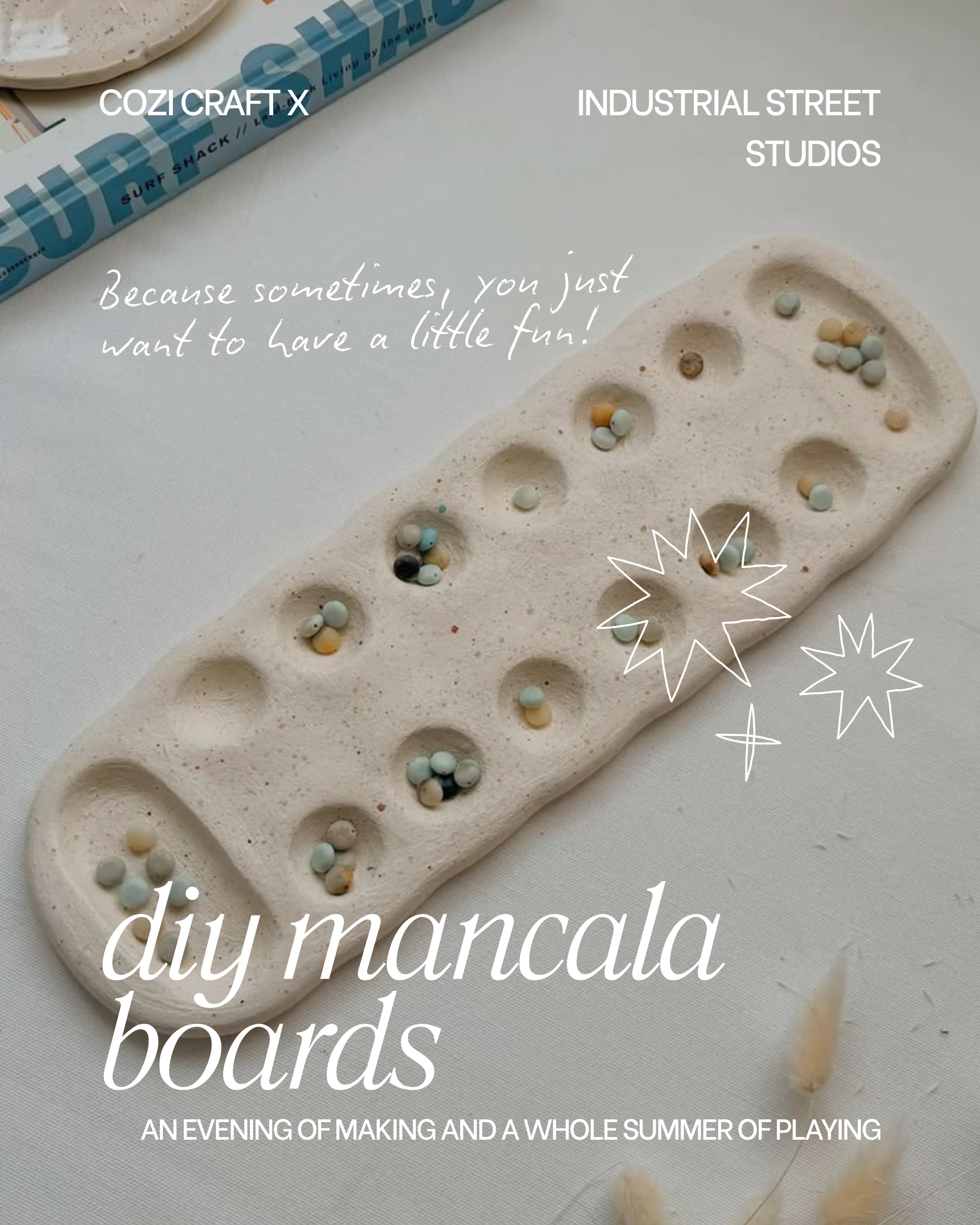 Handmade is Better: DIY Mancala Board (April 16 @ Industrial Street Studios)