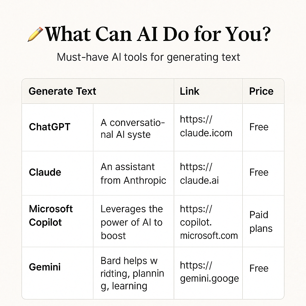 What Can AI Do for You? | Best AI Tools by Category