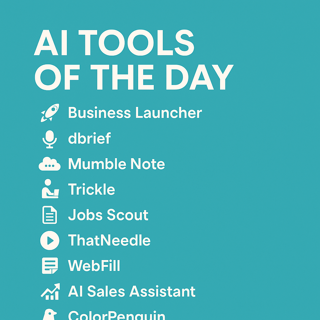 🔧 AI Tools of the Day: Smarter, Faster, More Creative Work (Without the Burnout)