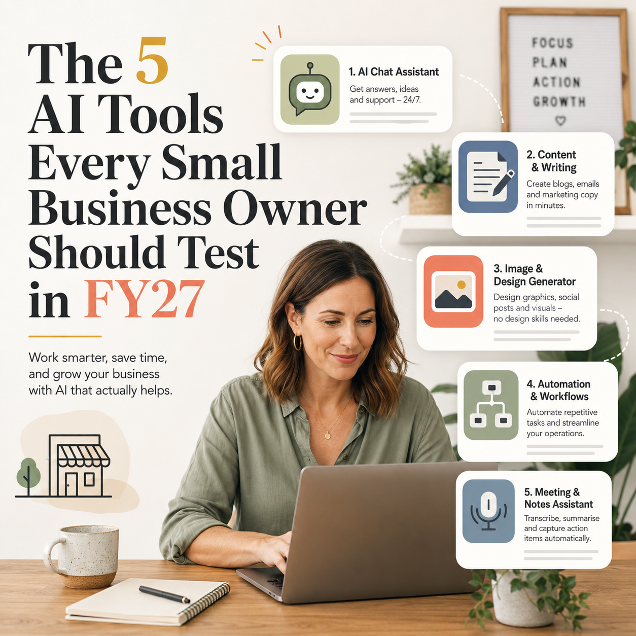 The 5 AI Tools Every Small Business Owner Should Test in FY27