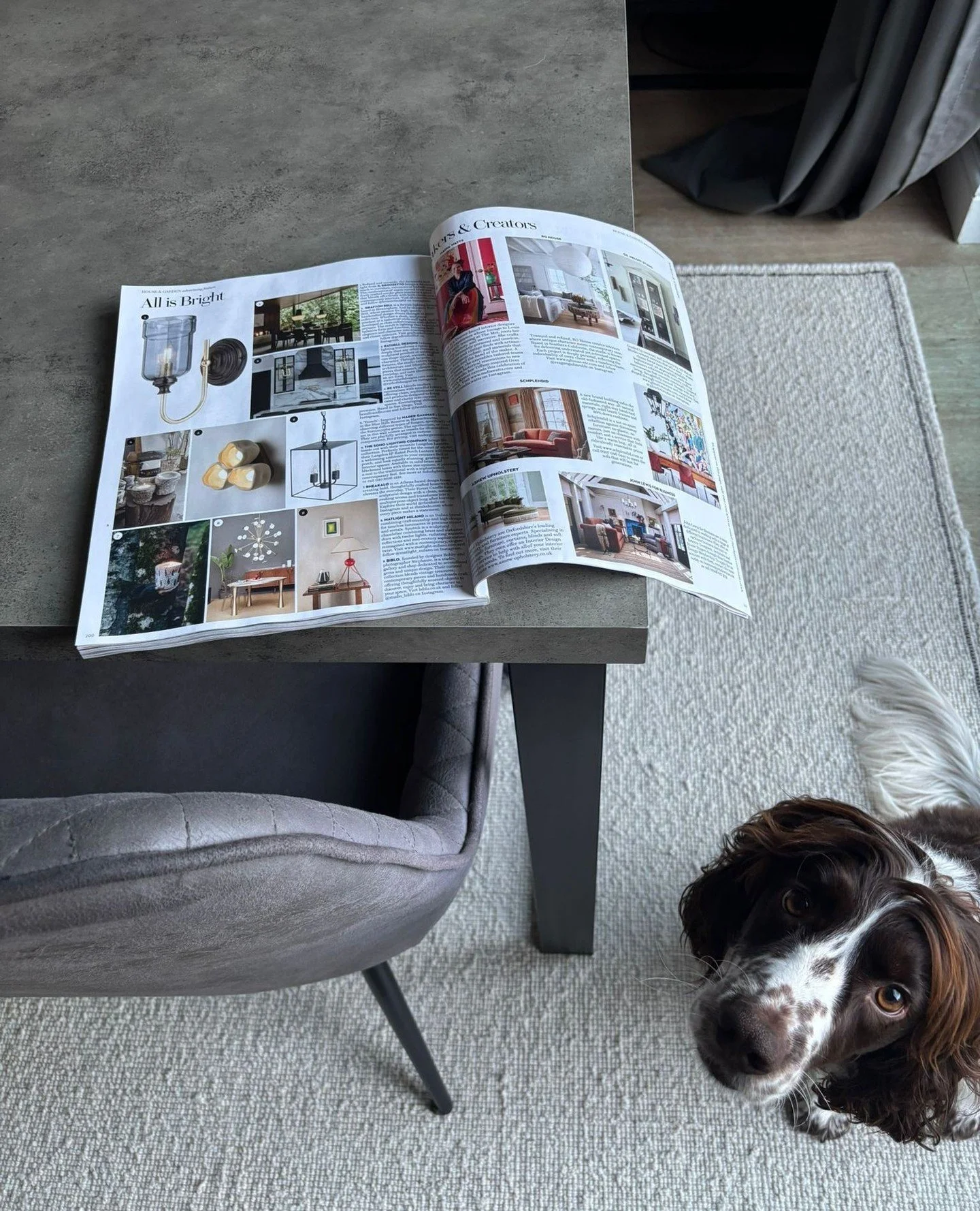 Rupert approves of our feature in this month's @houseandgardenuk