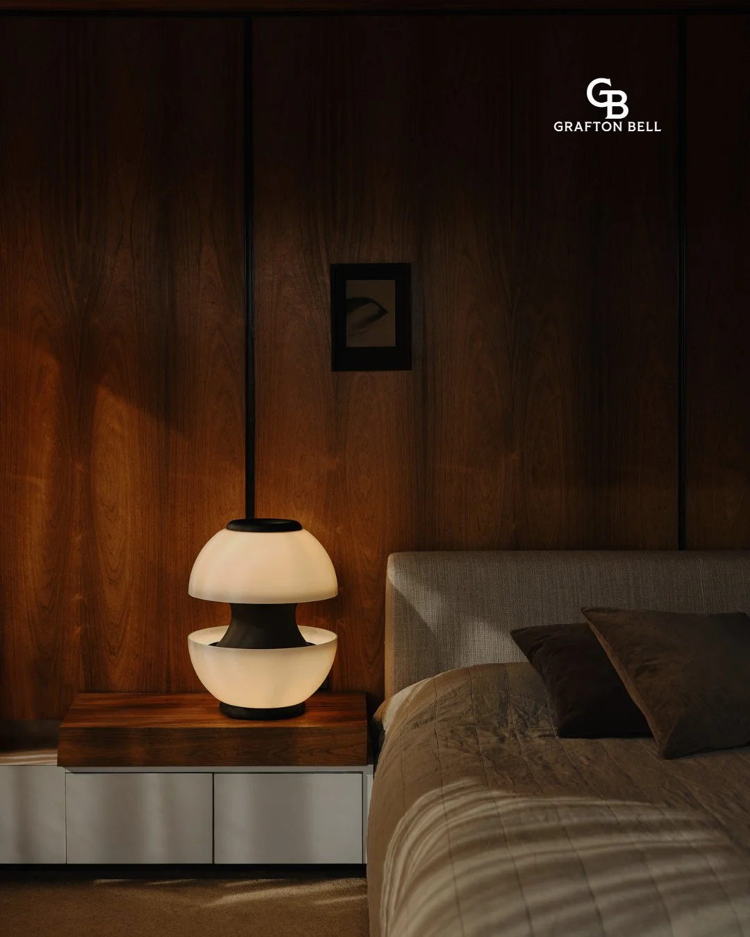 Symmetry brings a sense of calm.⁠
⁠
Seen most clearly in the Cupolla Double Table Lamp, where proportions are measured, curves are balanced, and each element aligned with precision.⁠
⁠
This clarity allows the piece to feel grounded within a space: co