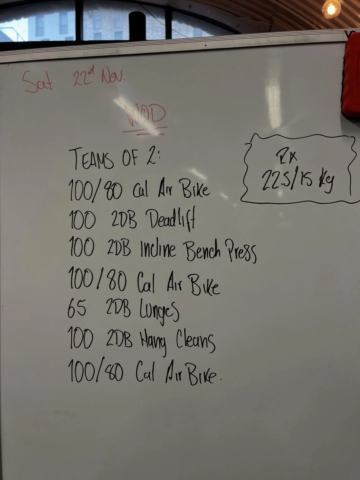Great partner workout this morning. 65 reps amongst the 100 causing some controversy! #crossfit #hyrox