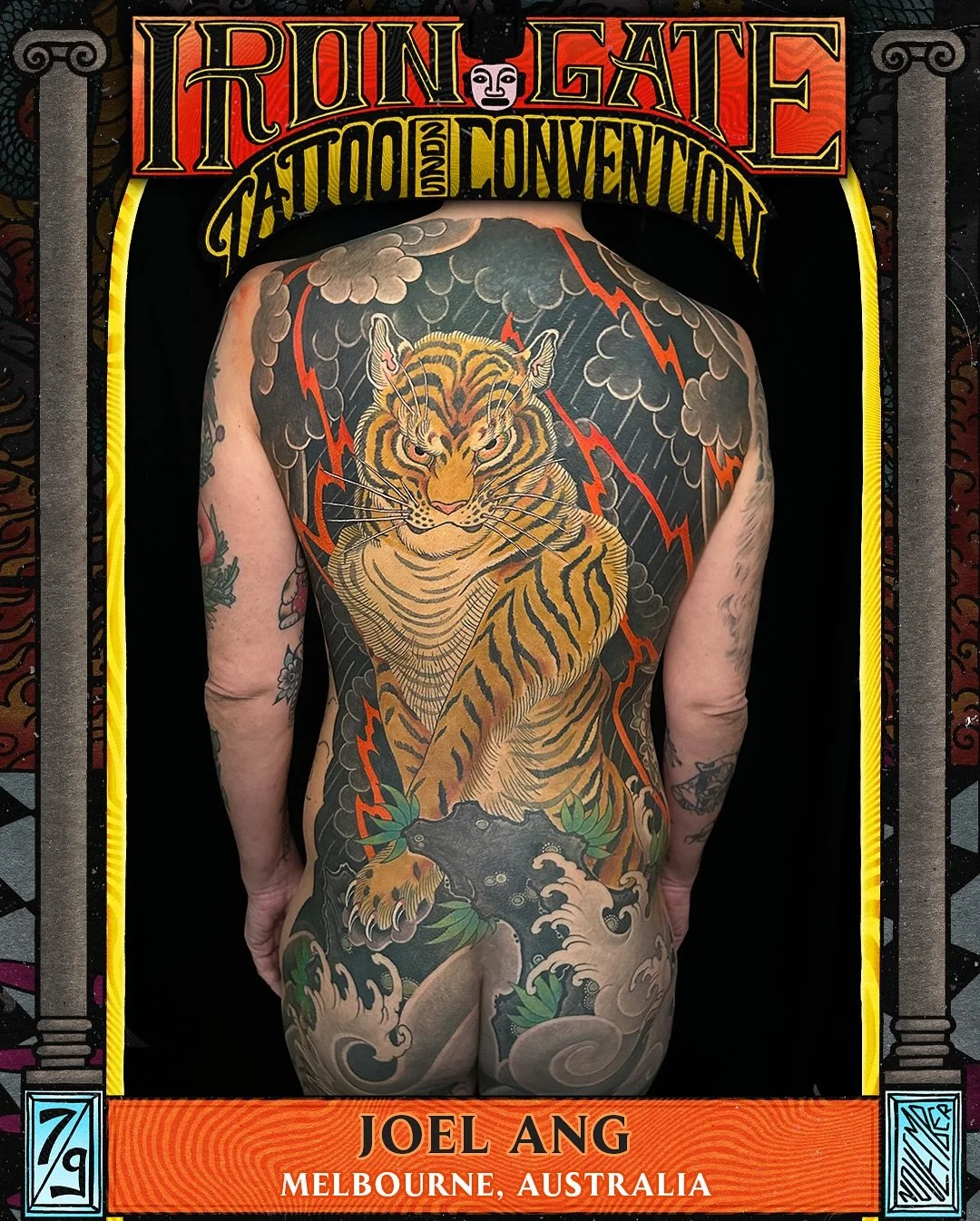 @joel_ang_tattoo 🇦🇺 WILL BE ATTENDING ⛓️THE IRON GATE⛓️ 
Owner of @dynamictattoo in Melbourne, Australia, we are so excited to have Joel showcase his Japanese style at The Iron Gate
Contact @joel_ang_tattoo for bookings 
🐍TICKETS ON SALE NOW! ?
