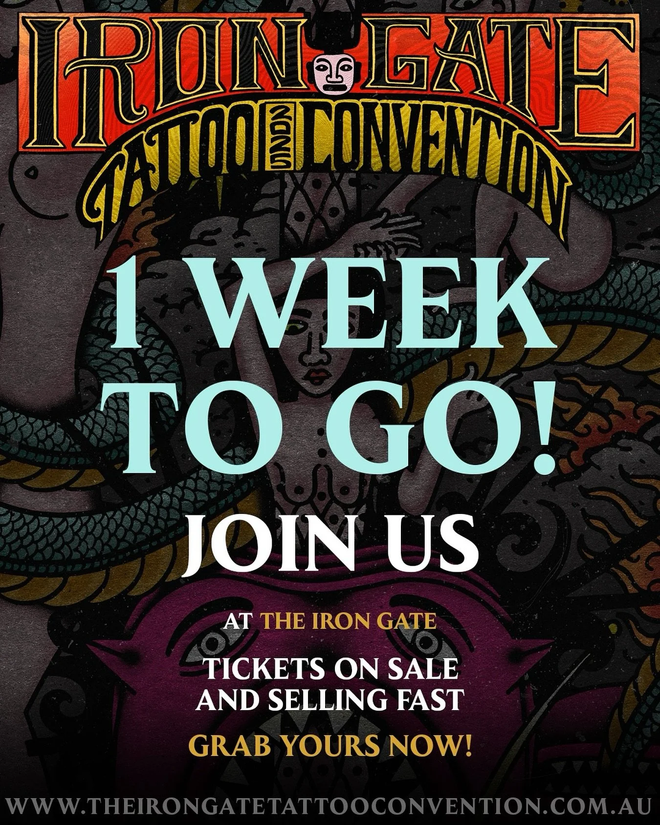 🚨1 WEEK OUT FROM THE IRON GATE 2025! 🚨
⛓️OVER 350 OF THE WORLD’S BEST ARTISTS
⚔️OUTDOOR HEAVY MUSIC FESTIVAL
💪STRONG MAN COMPETITION 
🏍️ RARE MOTORCYCLES & HOTRODS
🗣️TATTOO TALKS AND SEMINARS
🖼️ ART EXHIBITIONS
🍔 FOOD TRUCKS
🚨GET
