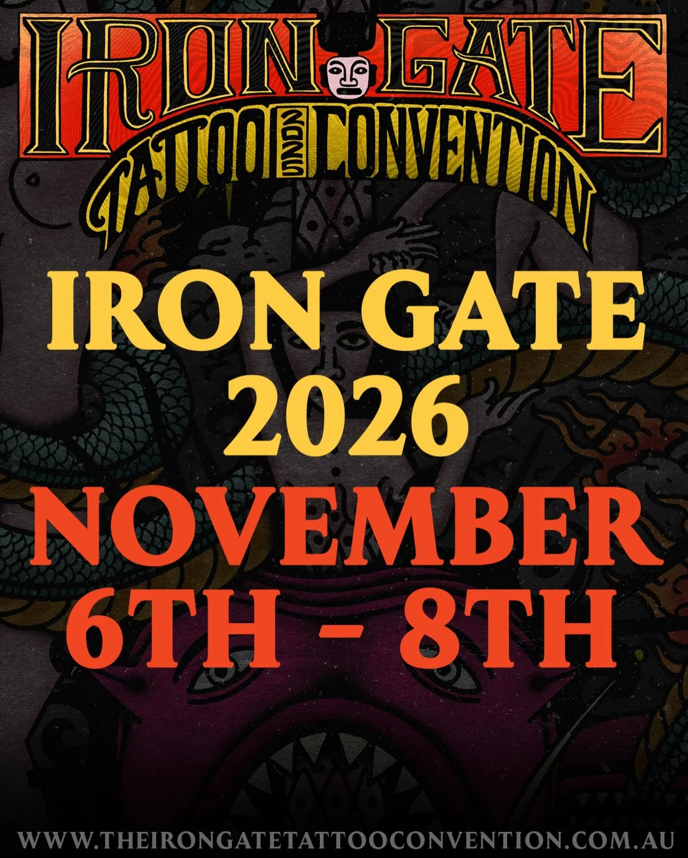 Block out the dates! Australia&rsquo;s premier tattoo convention will be returning November 6th - 8th 2026. Next year will be like nothing you have ever seen before! Start getting excited as we prepare for the biggest year in Australian tattoo histor