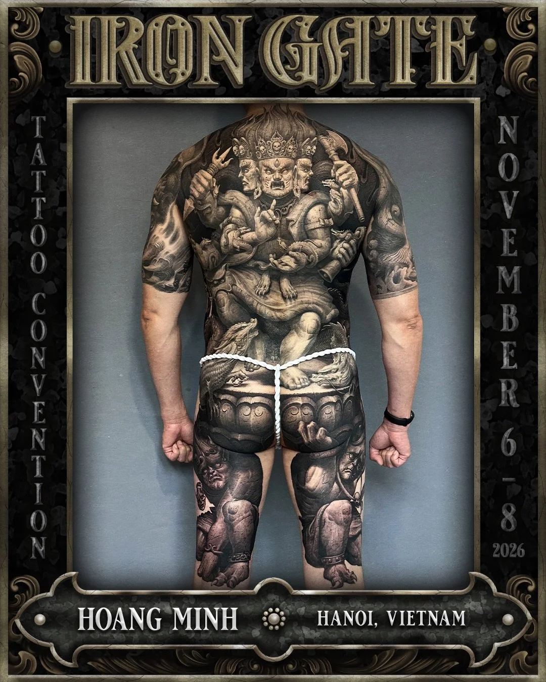 @hoangminhduc_vn - Hanoi, Vietnam 🇻🇳

Working out of Stone Tattoo Ink in Hanoi, Vietnam and making his way to Australia for the first time, we are so excited to welcome Hoang to ⛓️ IRON GATE 2026⛓️

Contact @hoangminhduc_vn for bookings 

💥 TICKET