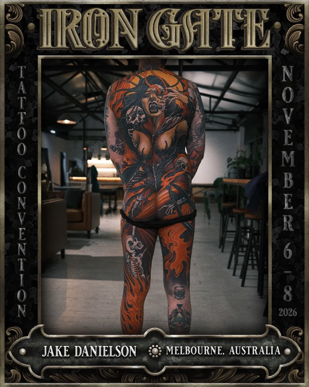 @jaketattoos - Melbourne, Australia 🇦🇺 

Working out of @umbratattoo, we are so excited to welcome Jake to ⛓️ IRON GATE 2026⛓️

Contact @jaketattoos for bookings 

💥 TICKETS ON SALE SOON
🗓 NOVEMBER 6TH - 8TH 2026
📍 THE HORDERN PAVILION, MOORE PA