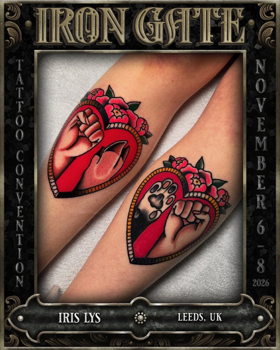 @iris_lys - Leeds, UK 🇬🇧 

Working out of @easy_tiger_tattoo in Leeds, UK and making her way to Australia for the first time, we are so excited to welcome Iris to ⛓️ IRON GATE 2026⛓️

Contact @iris_lys for bookings 

💥 TICKETS ON SALE SOON
🗓 NOVE