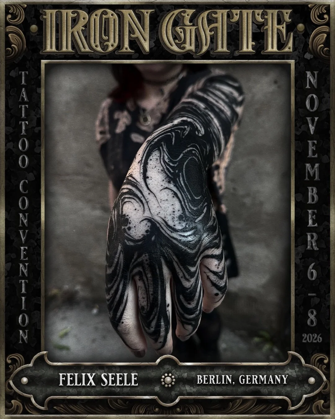 @younghearted.tattoo - Berlin, Germany 🇩🇪 

Owner of @der_grimm_tattoo, we are so excited to welcome Felix to ⛓️ IRON GATE 2026⛓️

Contact @younghearted.tattoo for bookings 

💥 TICKETS ON SALE SOON
🗓 NOVEMBER 6TH - 8TH 2026
📍 THE HORDERN PAVILIO