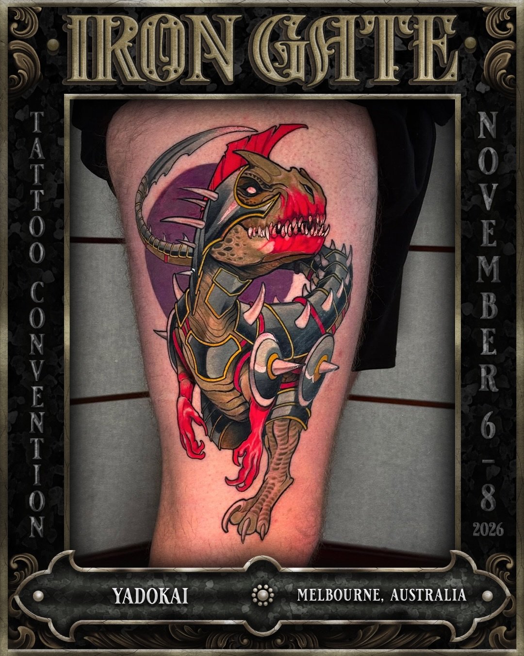 @yadokai_ - Melbourne, Australia 🇦🇺 

Working out of @theblackmarktattoo, we are so excited to welcome Ross to ⛓️IRON GATE 2026⛓️

Contact @yadokai_ for bookings!

💥 EARLY BIRD TICKETS ON SALE NOW!
🗓 NOVEMBER 6TH - 8TH 2026
📍 THE HORDERN PAVILIO