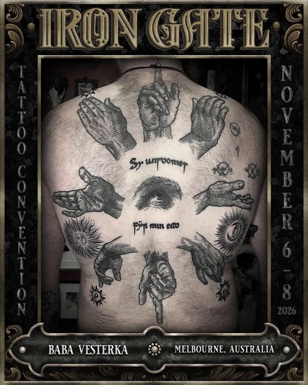 @babavesterkatattoos - Melbourne, Australia 🇦🇺 

Co-owner of @thescarlettemple, we are so excited to welcome Tamara to ⛓️IRON GATE 2026⛓️

Contact @babavesterkatattoos for bookings!

💥 EARLY BIRD TICKETS ON SALE NOW!
🗓 NOVEMBER 6TH - 8TH 2026
📍 